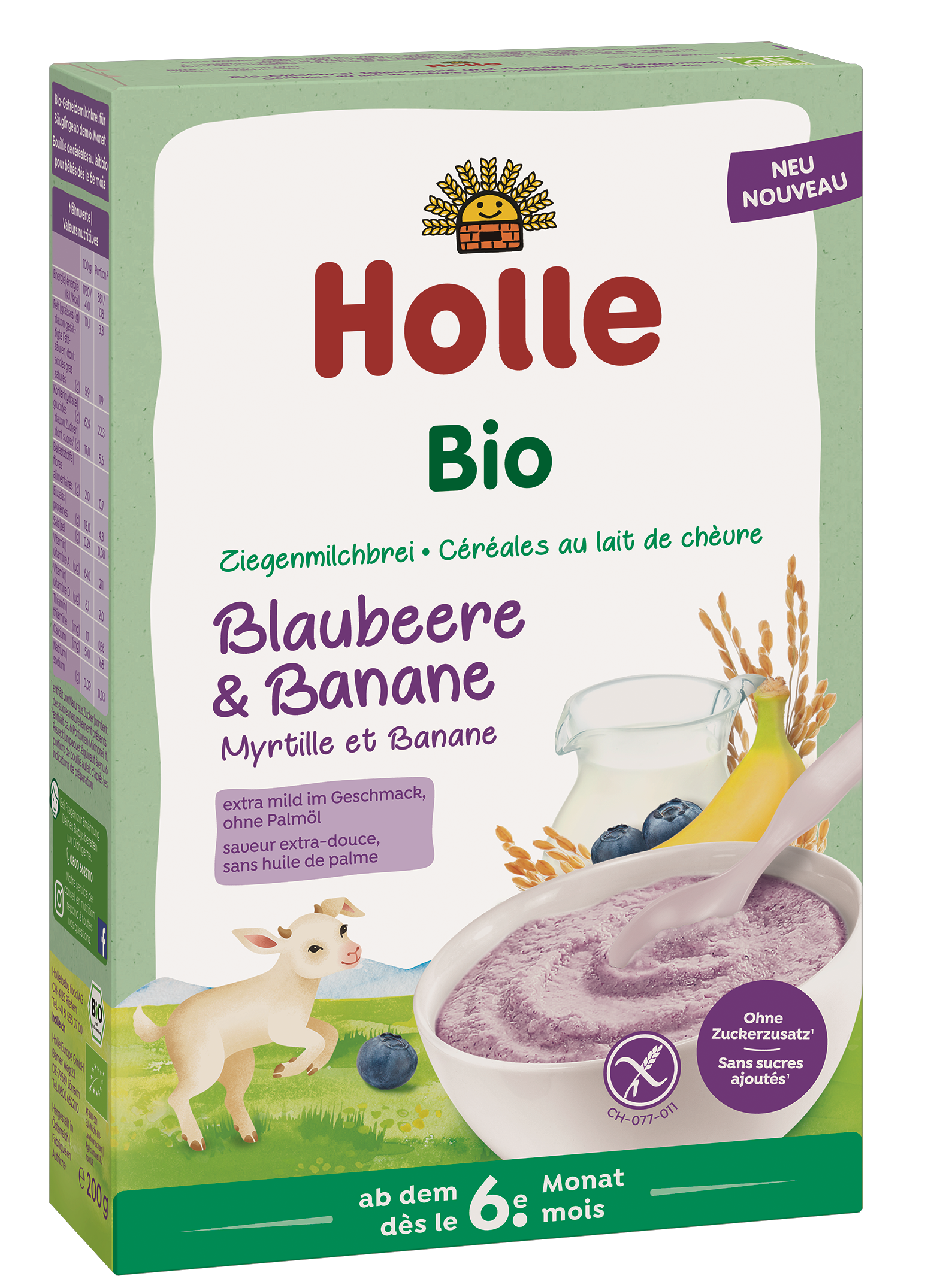 Bio-Milchbrei aus Ziegenmilch ab dem 6. Monat (200g)