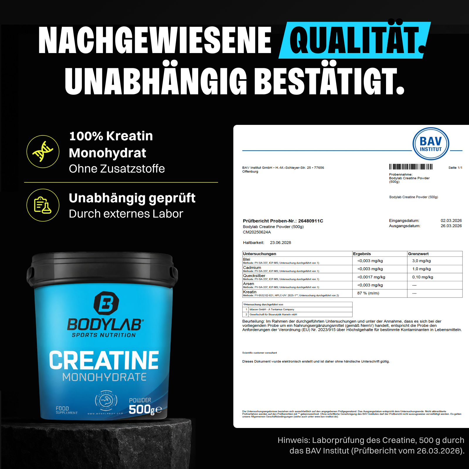 Creatine Monohydrate Powder (750g)