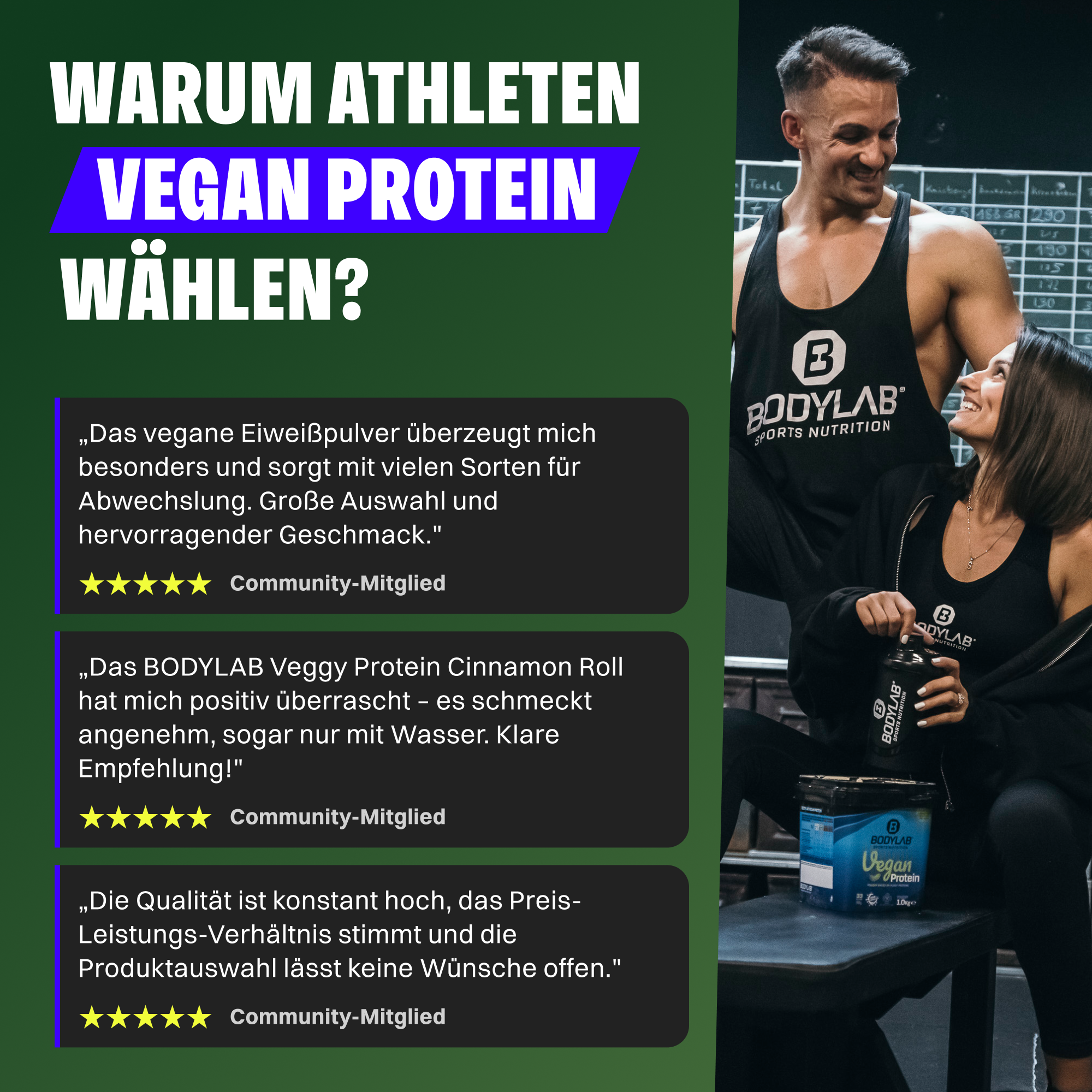2 x Bodylab24 Vegan Protein (1000g)