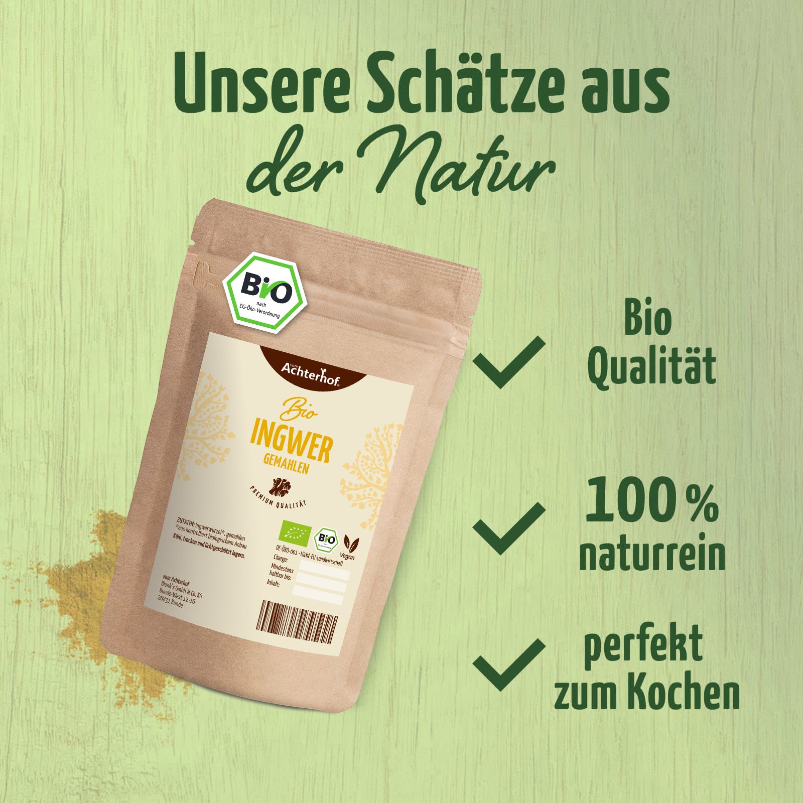 Ingwer gemahlen Bio (500g)