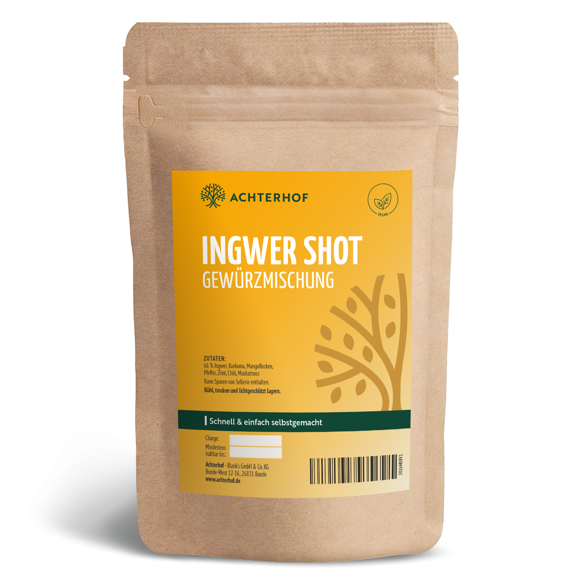 Ingwer Shot Gewürzmischung (100g)