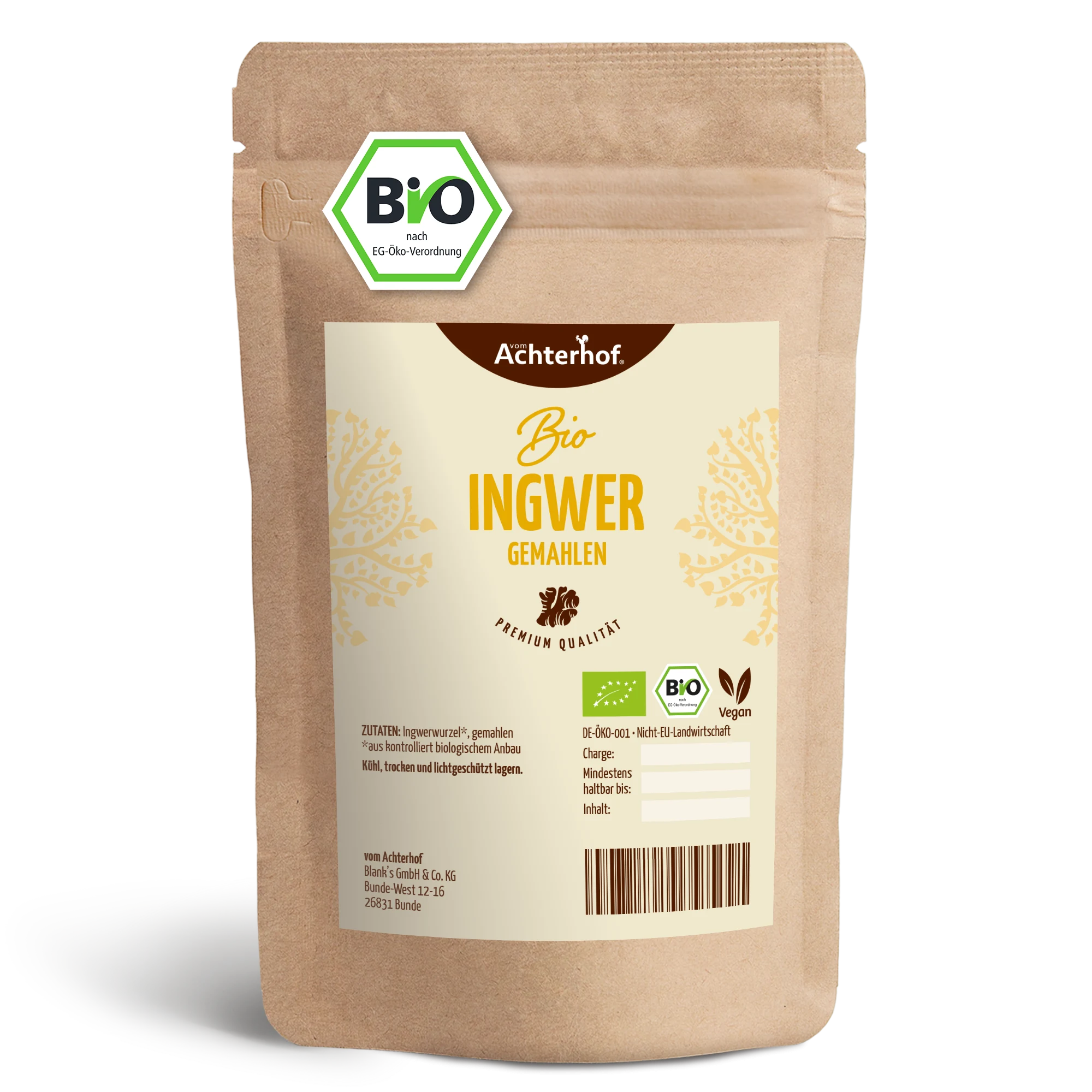 Ingwer gemahlen Bio (150g)