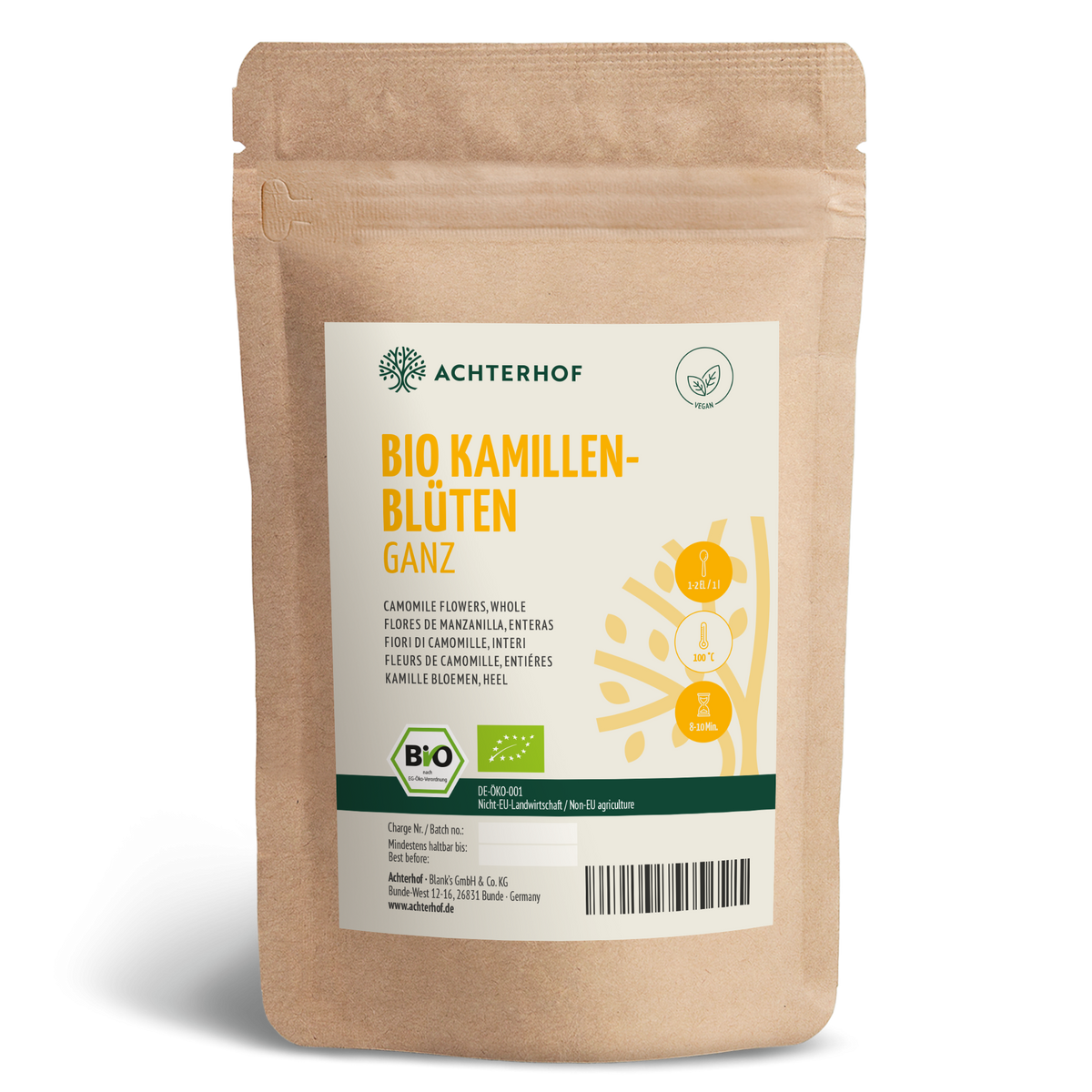 Kamillenblüten ganz Bio (250g)