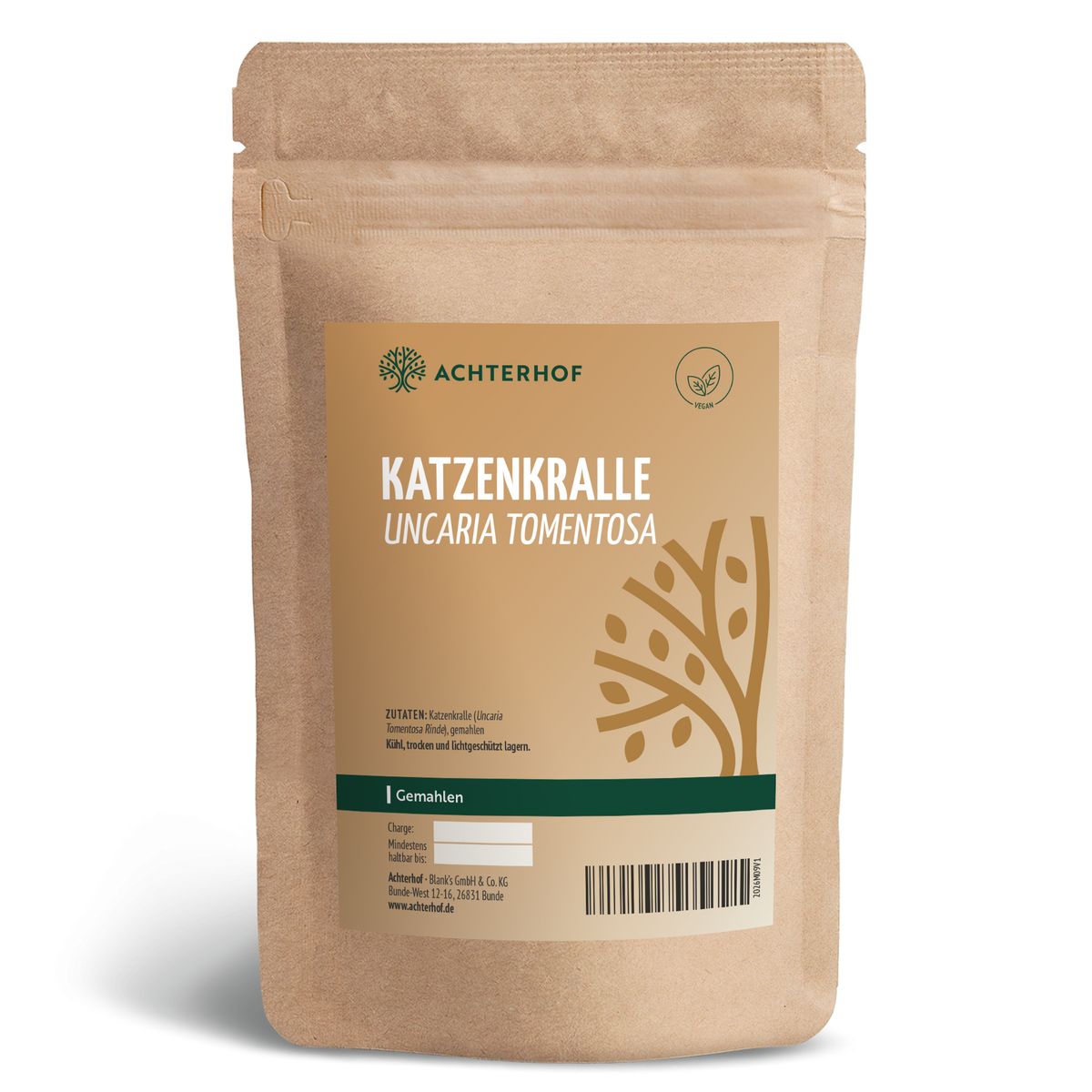 Katzenkralle (Uncaria Tomentosa) gemahlen (100g)