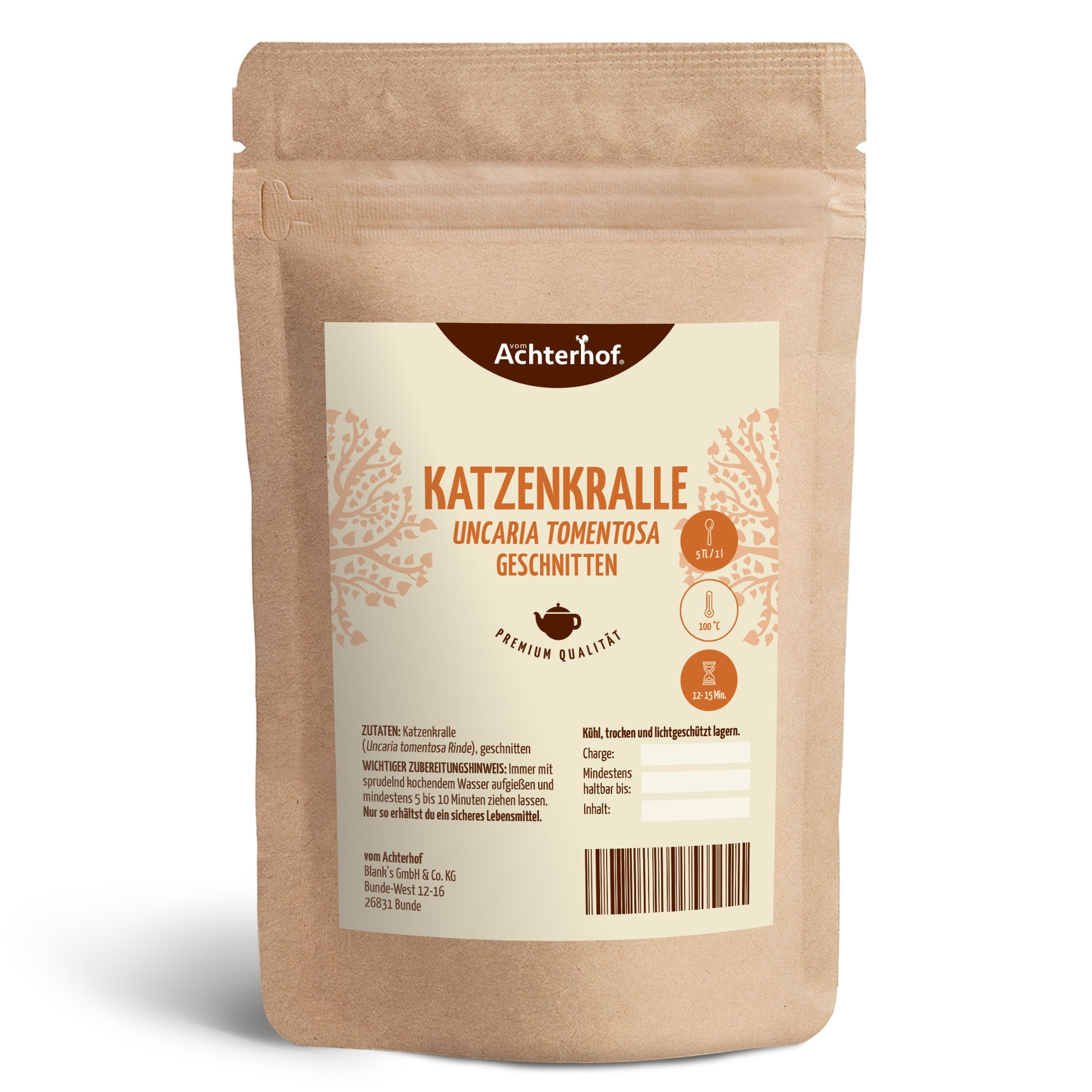 Katzenkralle Tee (Uncaria Tomentosa) geschnitten (1000g)