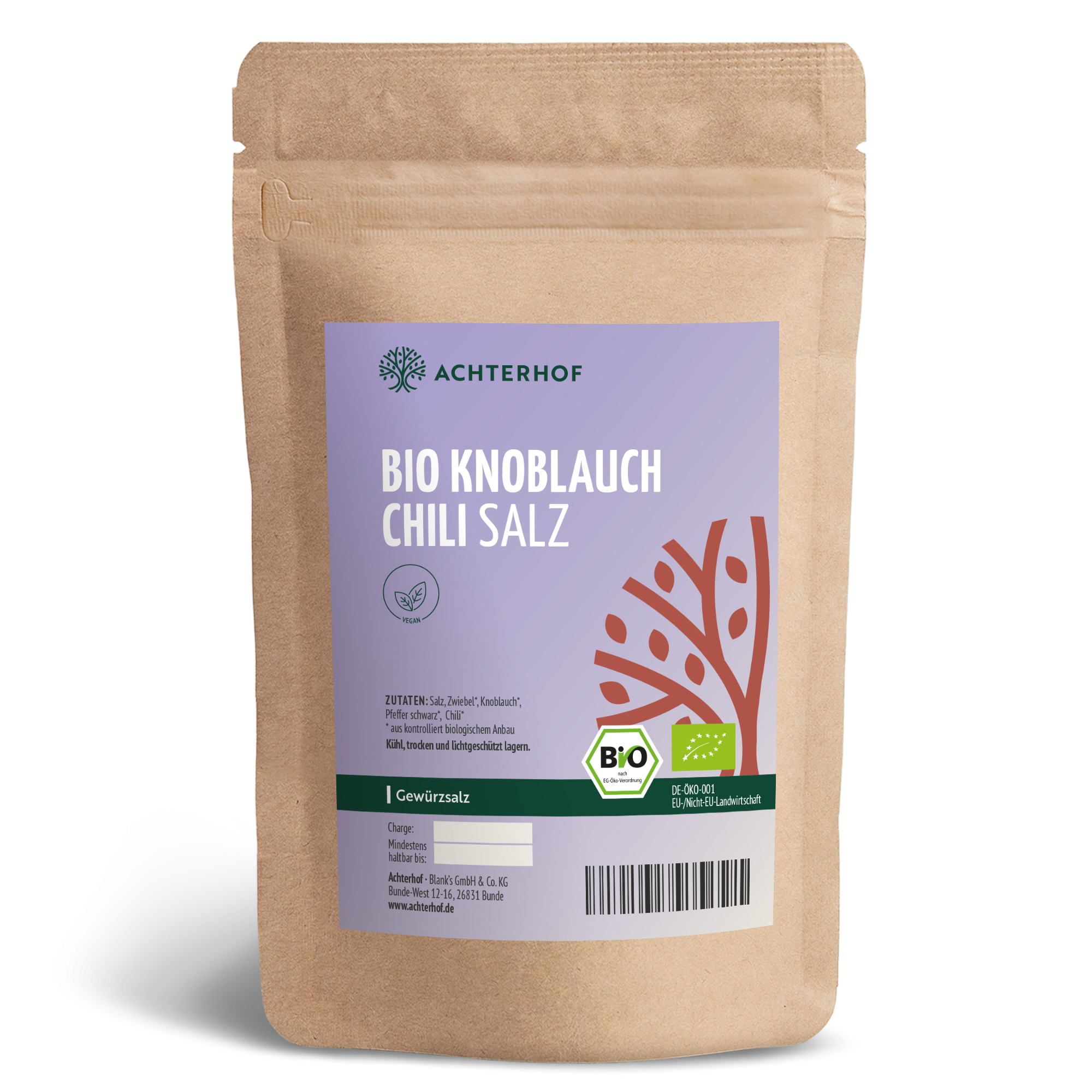Bio Chili Knoblauch Salz (100g)