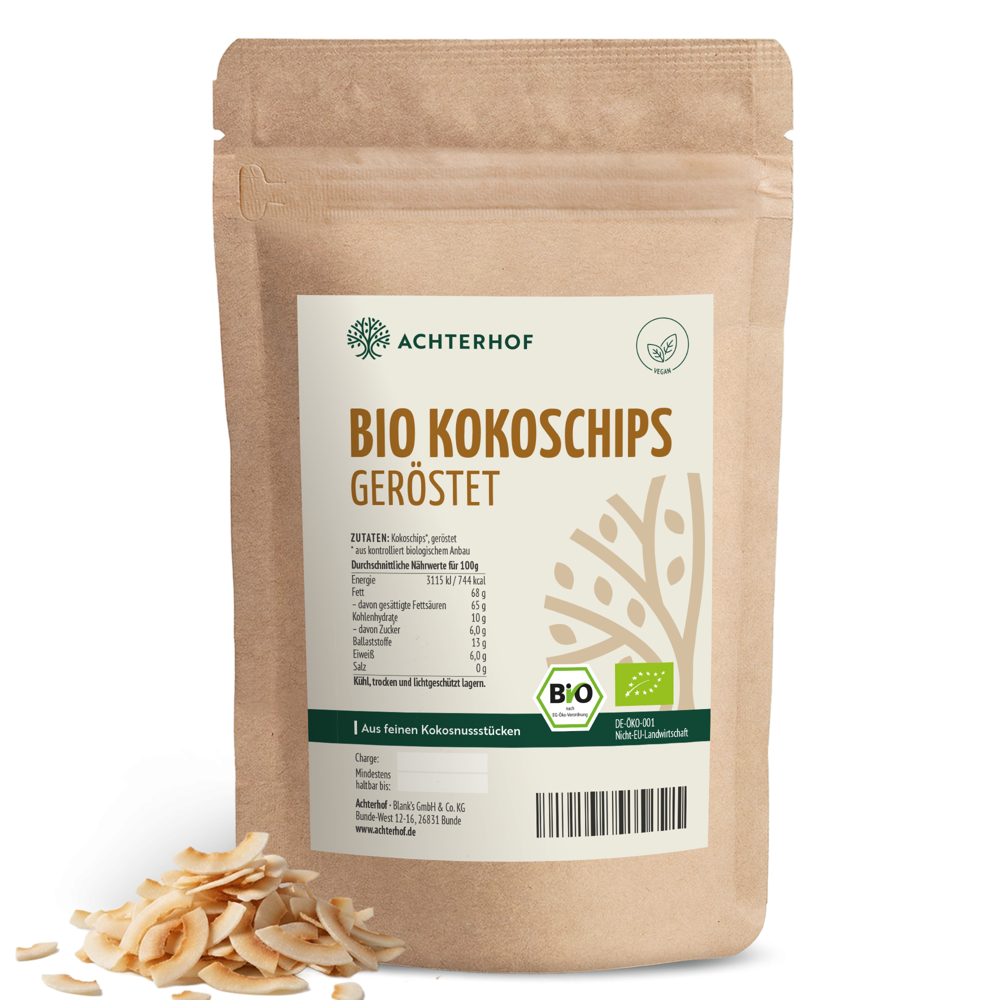 Bio Kokoschips geröstet (1000g)