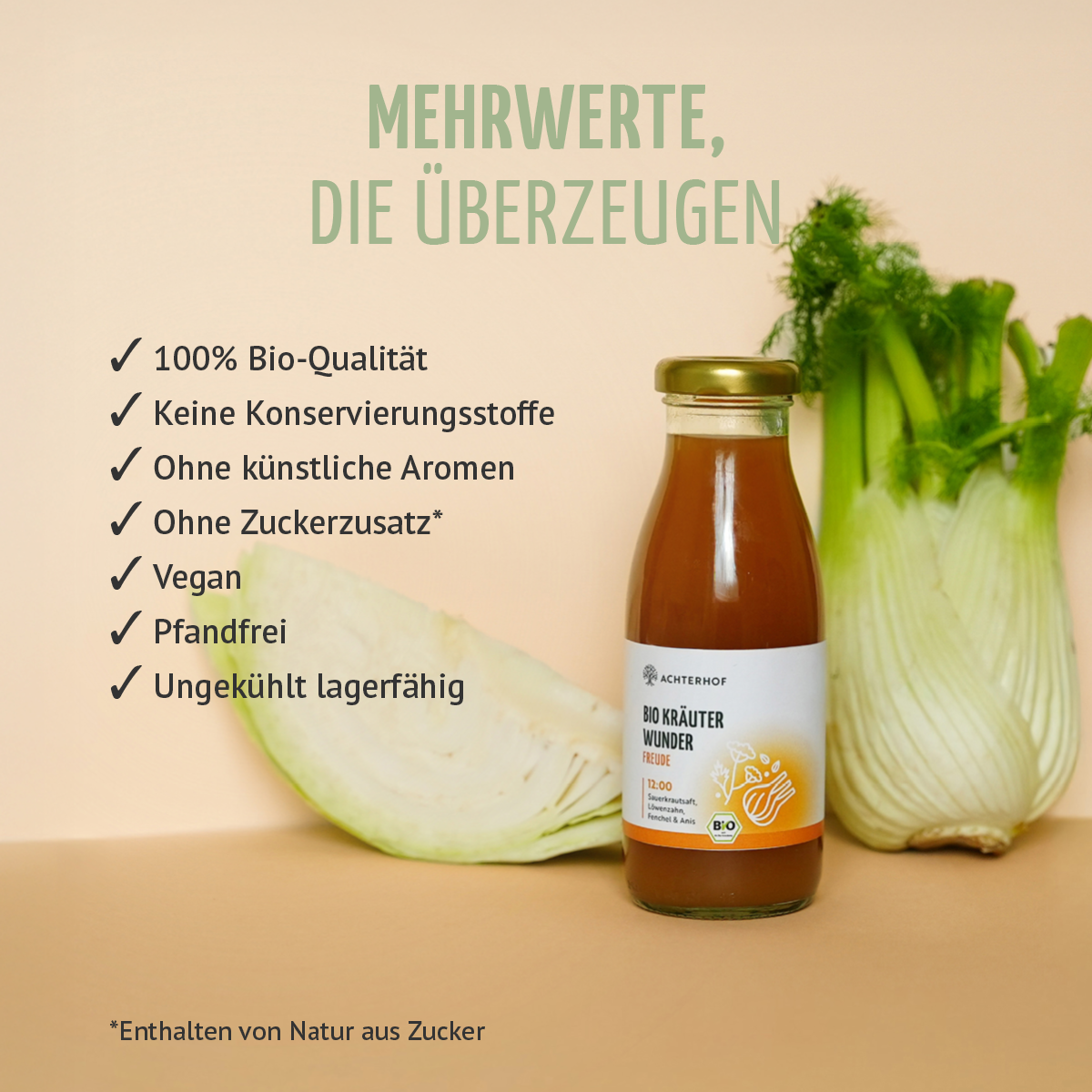 Kräuterwunder Bio Fastenkur 3 Tage (18 Flaschen)