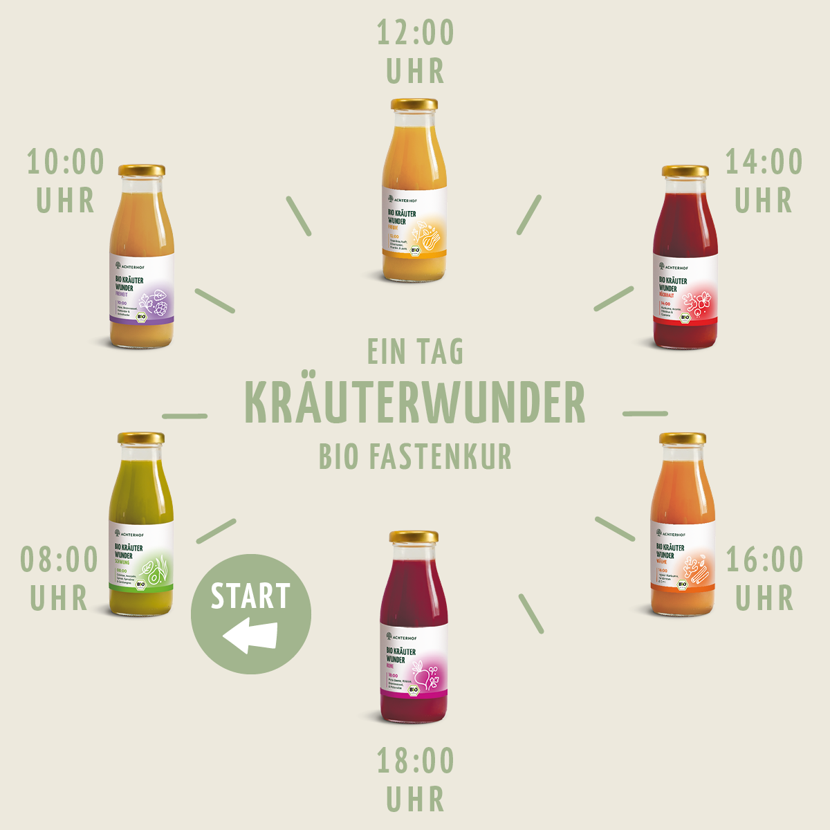 Kräuterwunder Bio Fastenkur 7 Tage (42 Flaschen)