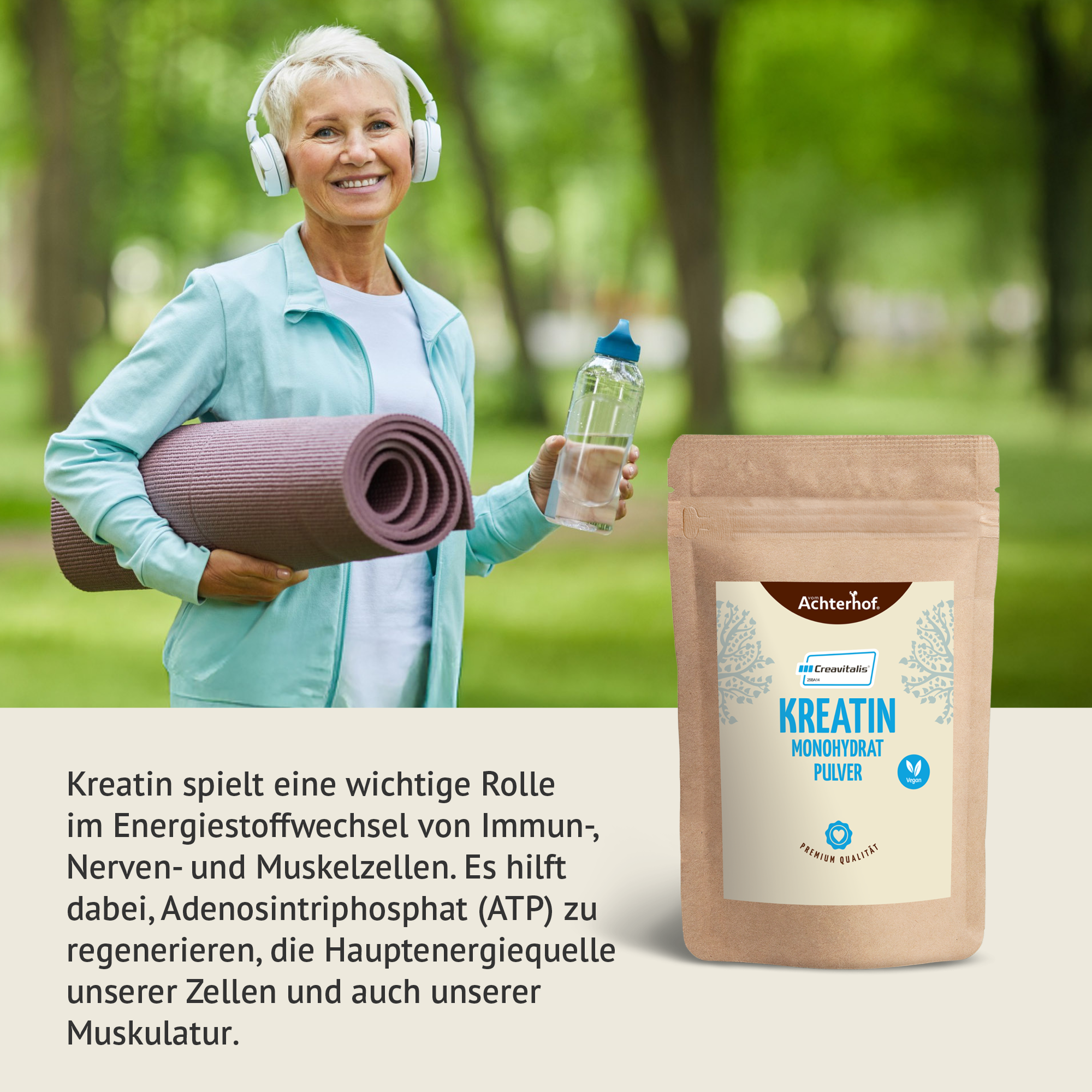 Creavitalis® Kreatin Monohydrat Pulver (250g)