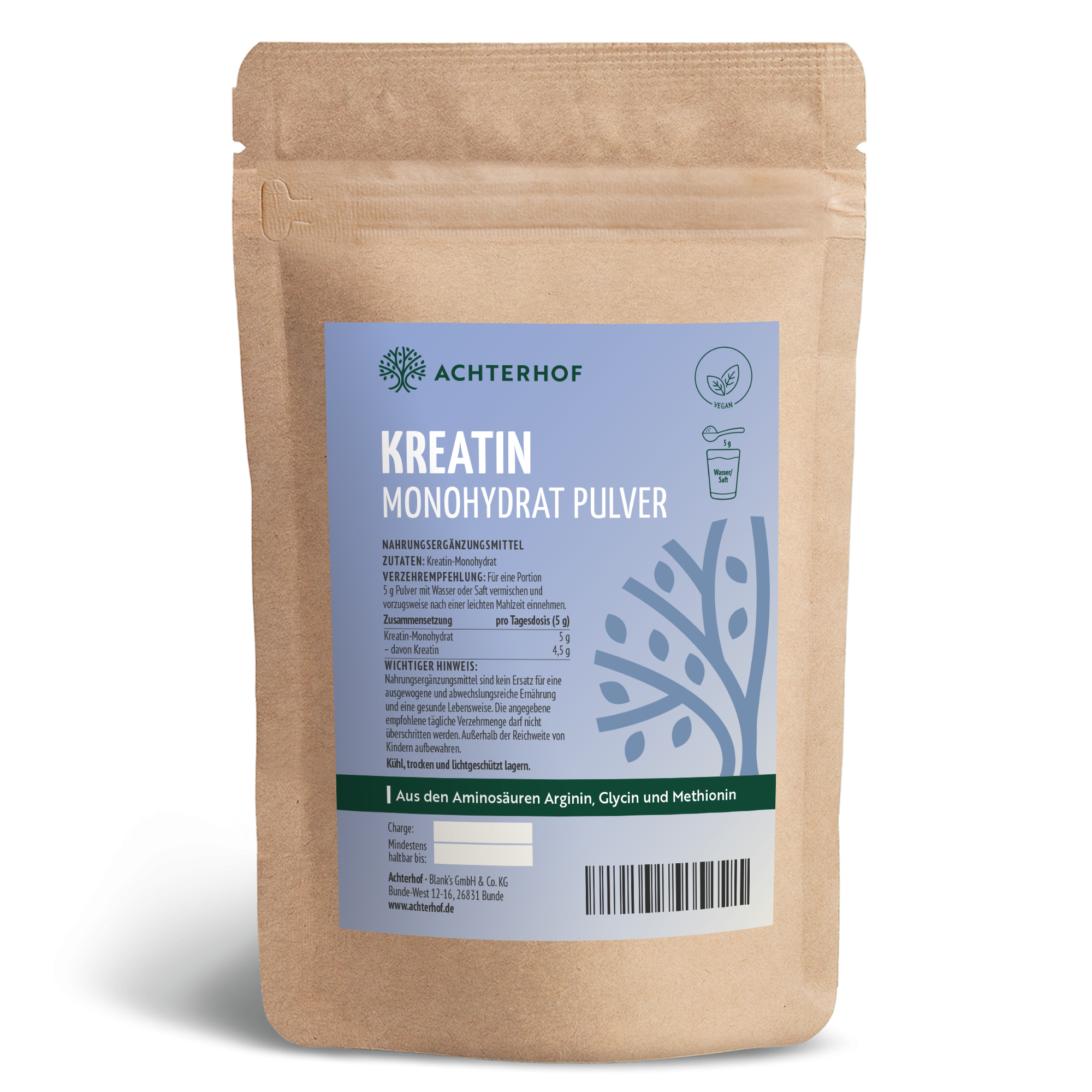 Kreatin Monohydrat Pulver (100g)