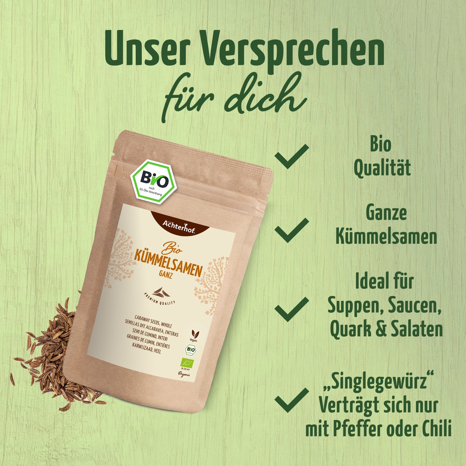 Kümmelsamen ganz Bio (500g)