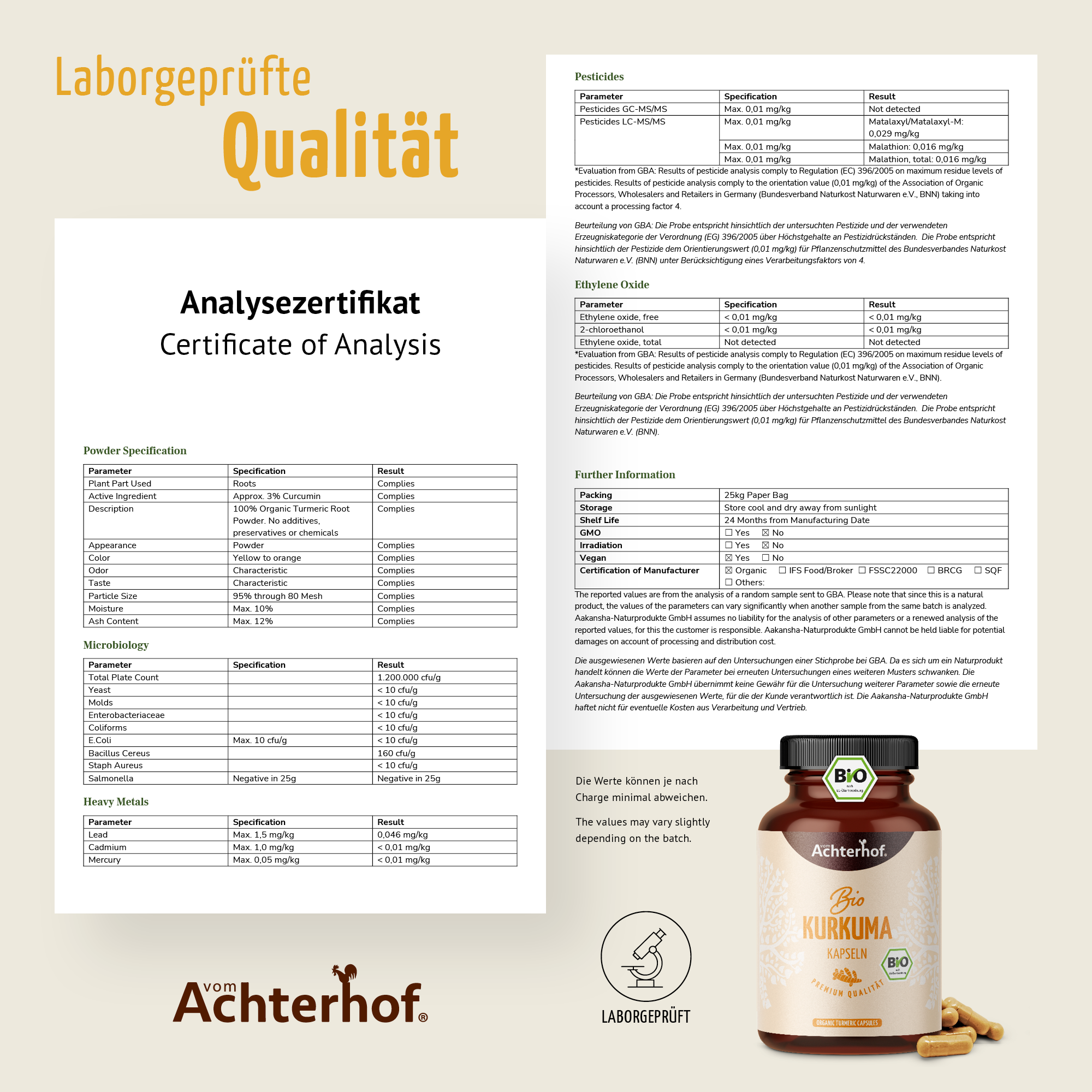 Bio Kurkuma Kapseln (180 Kapseln)