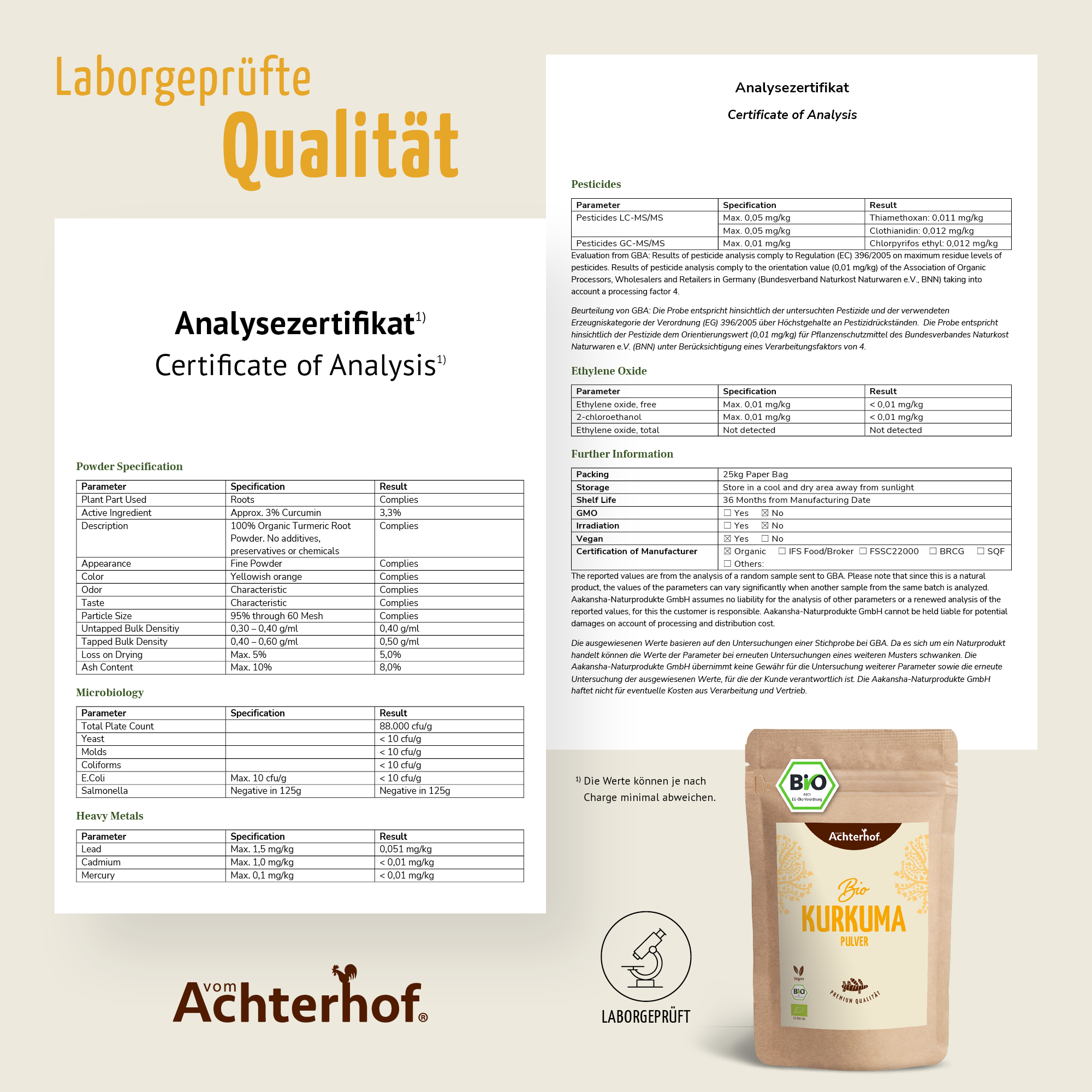 Bio Kurkuma Pulver (500g)