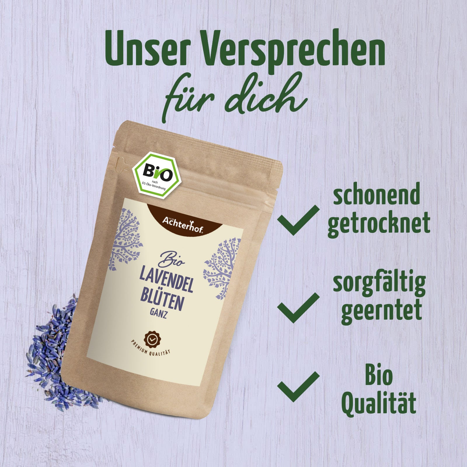 Lavendelblüten ganz Bio (250g)