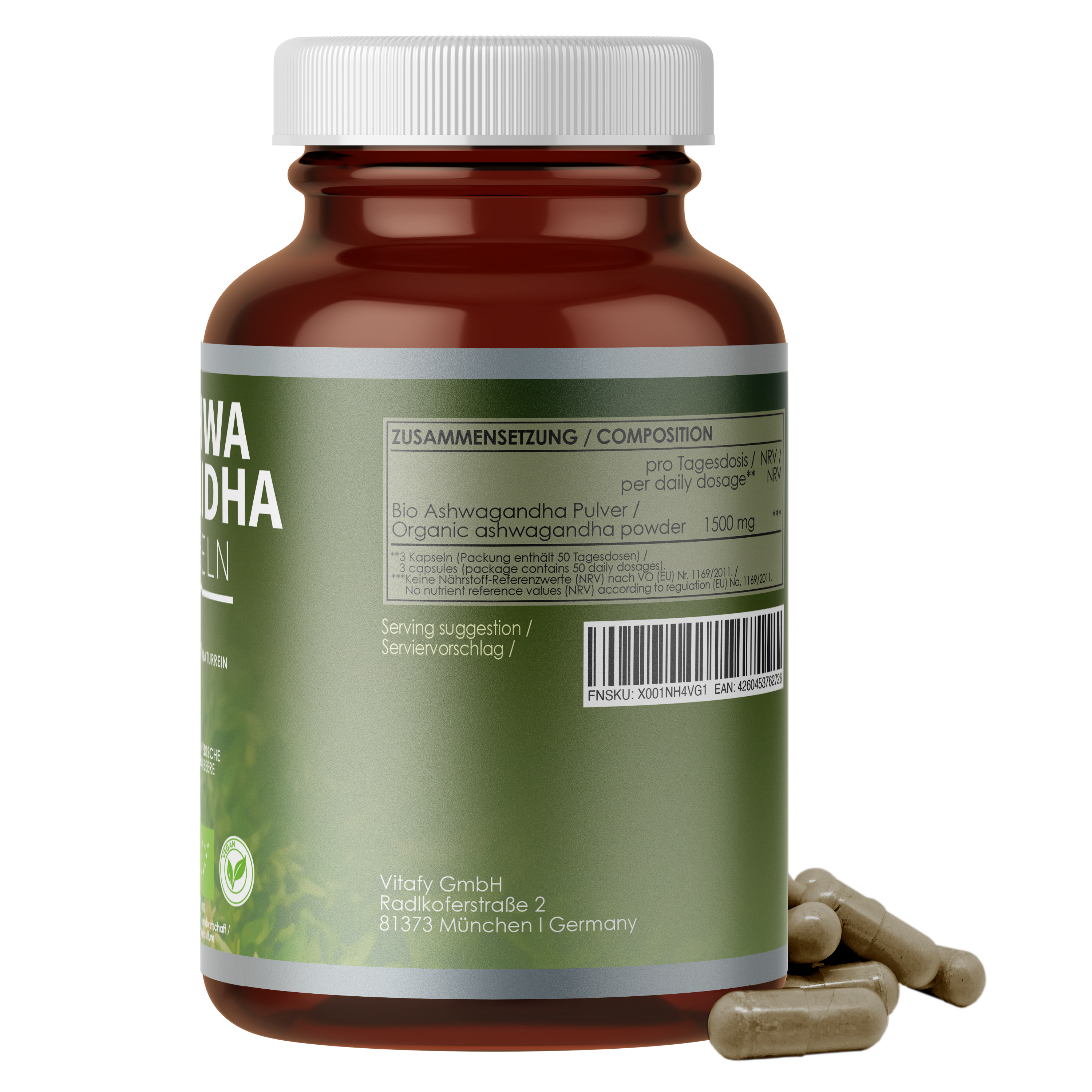 Ashwagandha Kapseln bio (150 Kapseln)