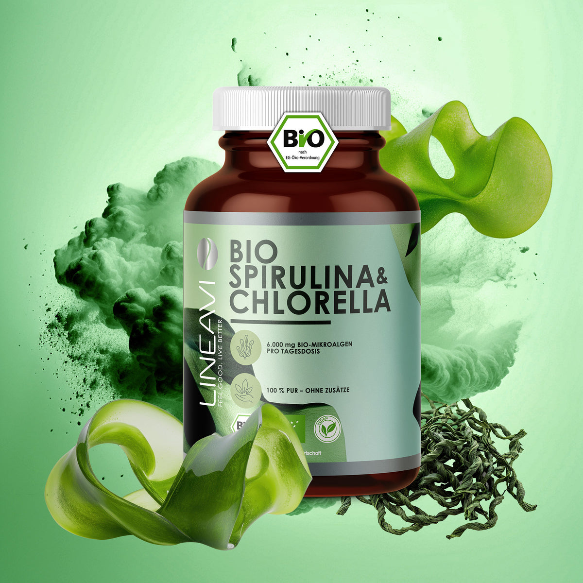 Bio Spirulina & Chlorella (400 Tabletten)