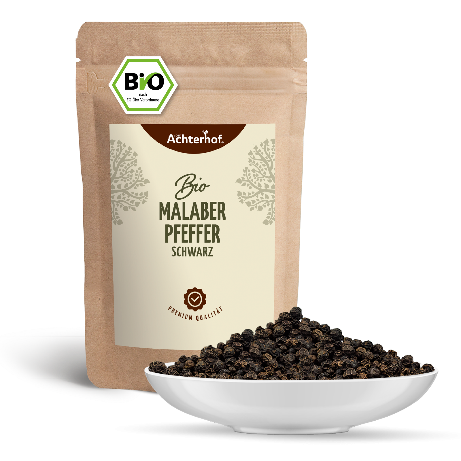 Malabar Pfeffer schwarz ganz Bio (500g)