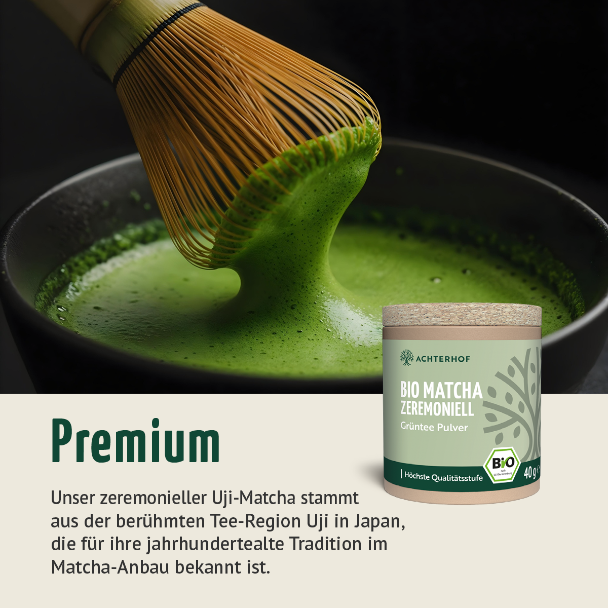 Bio Matcha zeremoniell (40g)