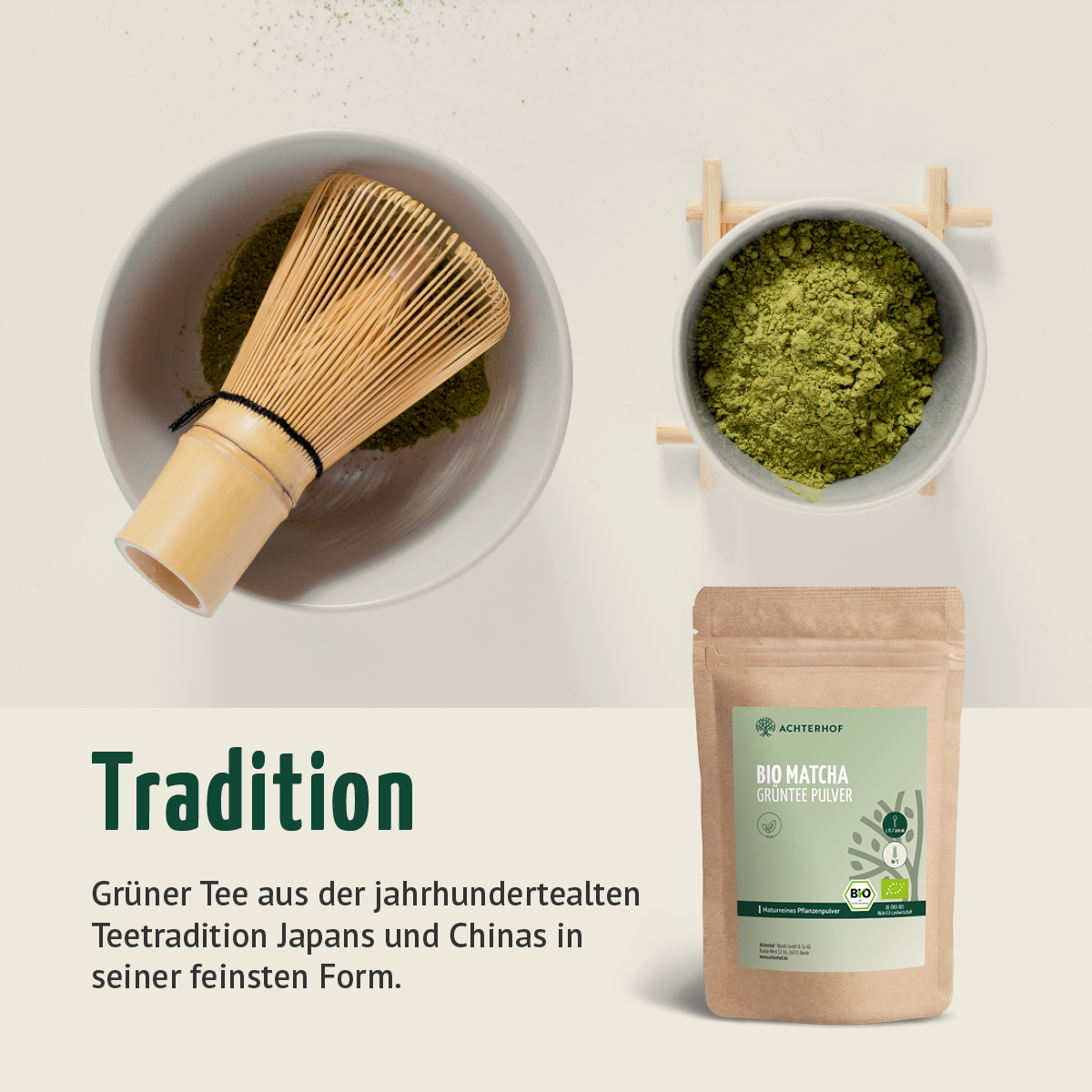 Bio Matcha Grüntee Pulver (250g)