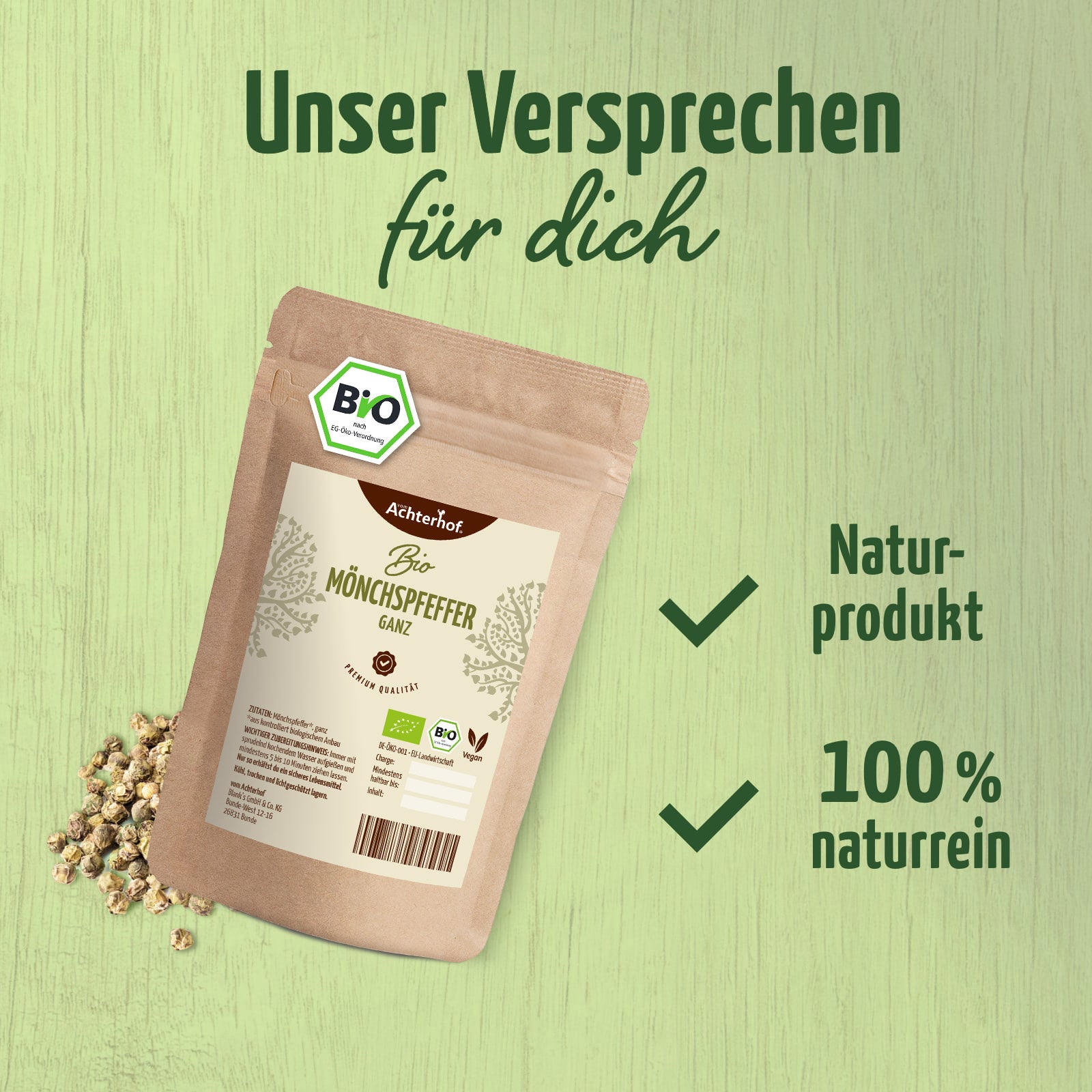 Mönchspfeffer ganz Bio (100g)