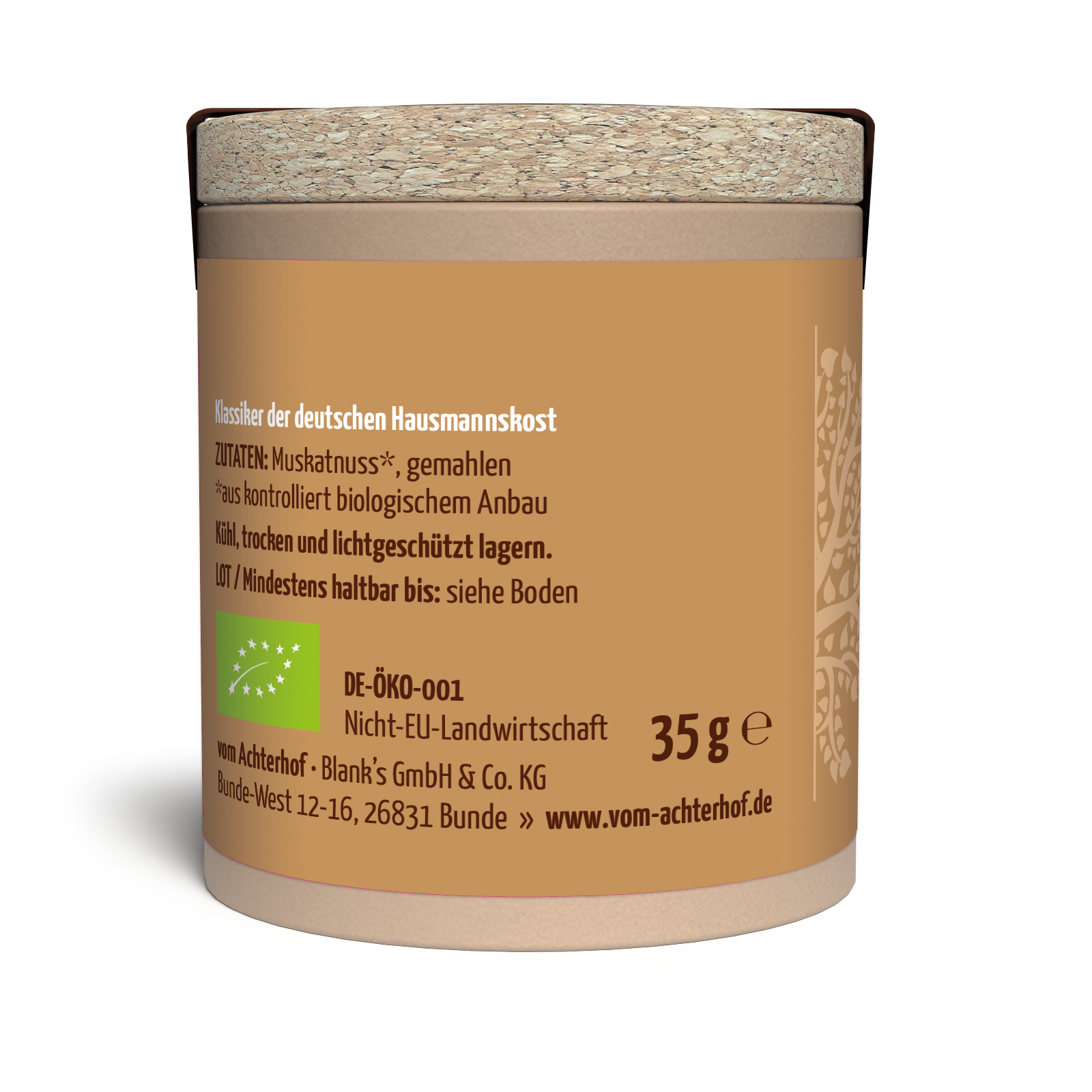 Muskatnuss gemahlen Bio (35g)