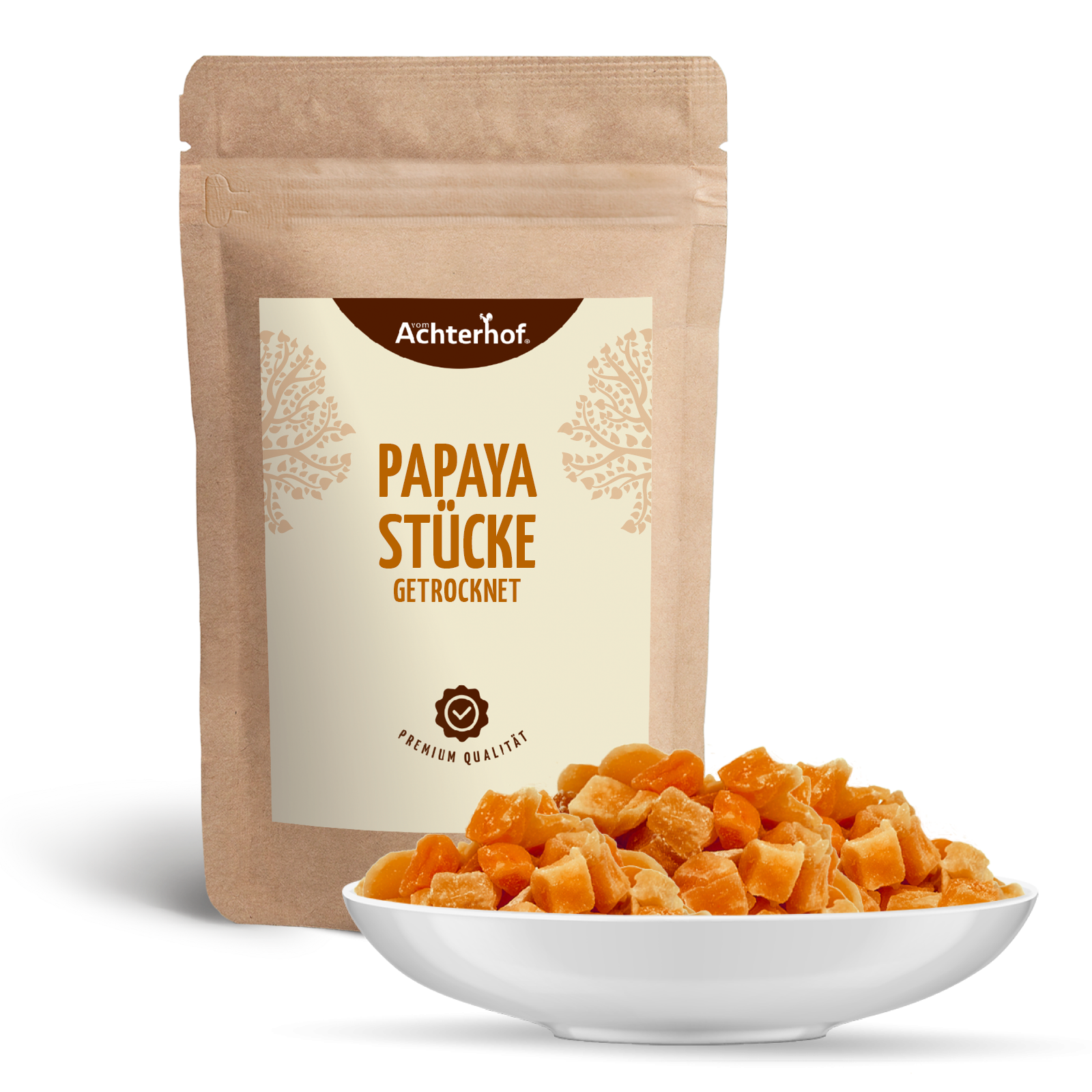 Papayastücke getrocknet & gezuckert (1000g)