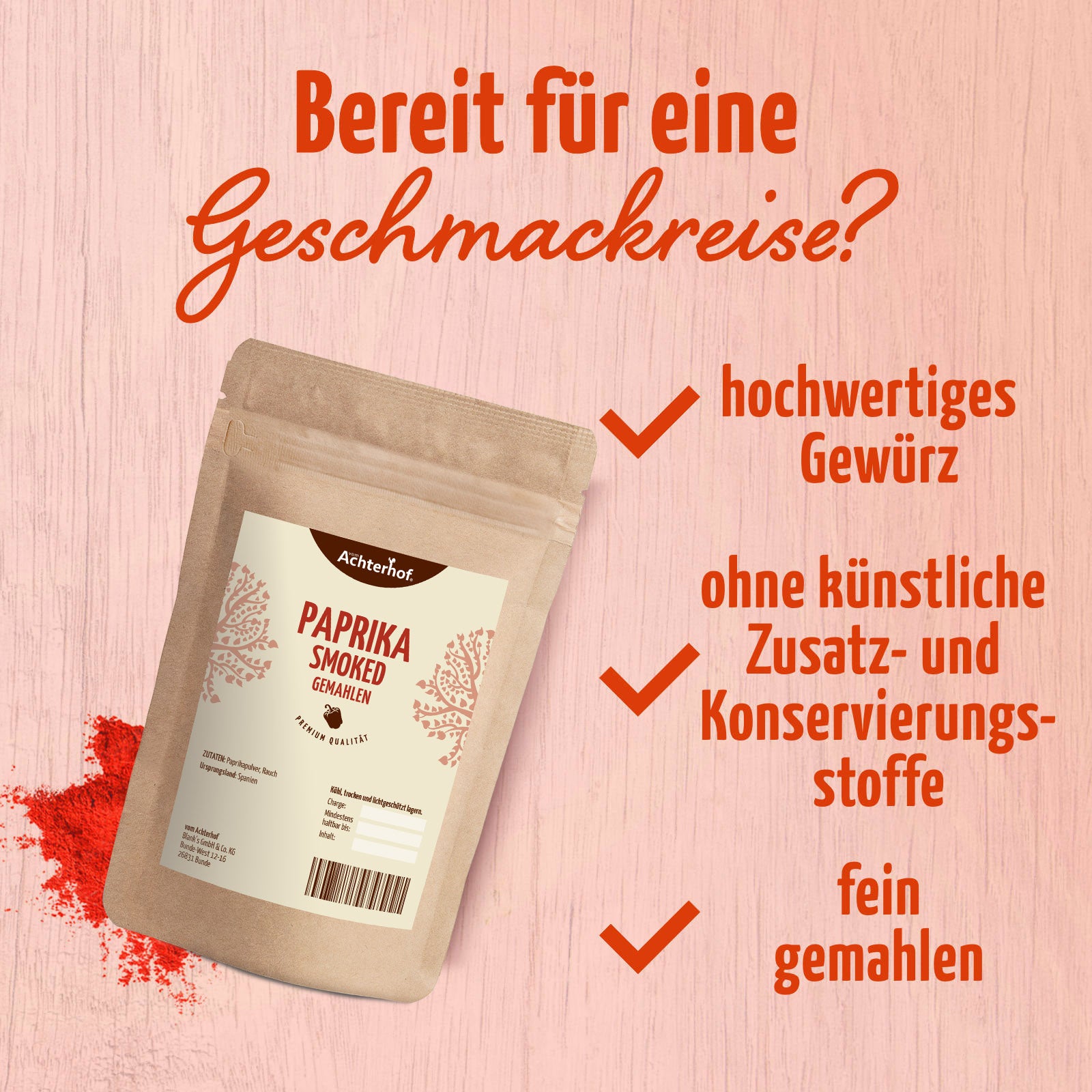 Paprika smoked gemahlen (250g)