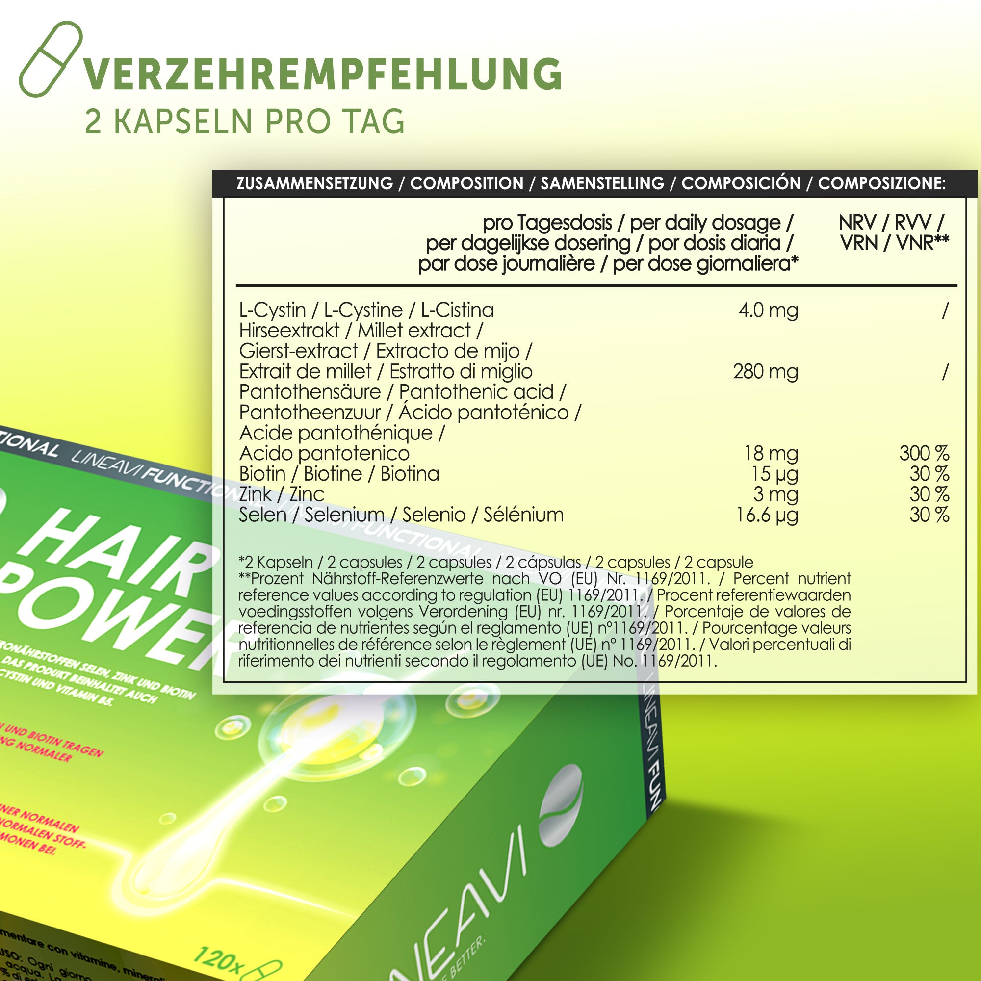 Haarkraft 4-Monatspackung (2x120 Kapseln)