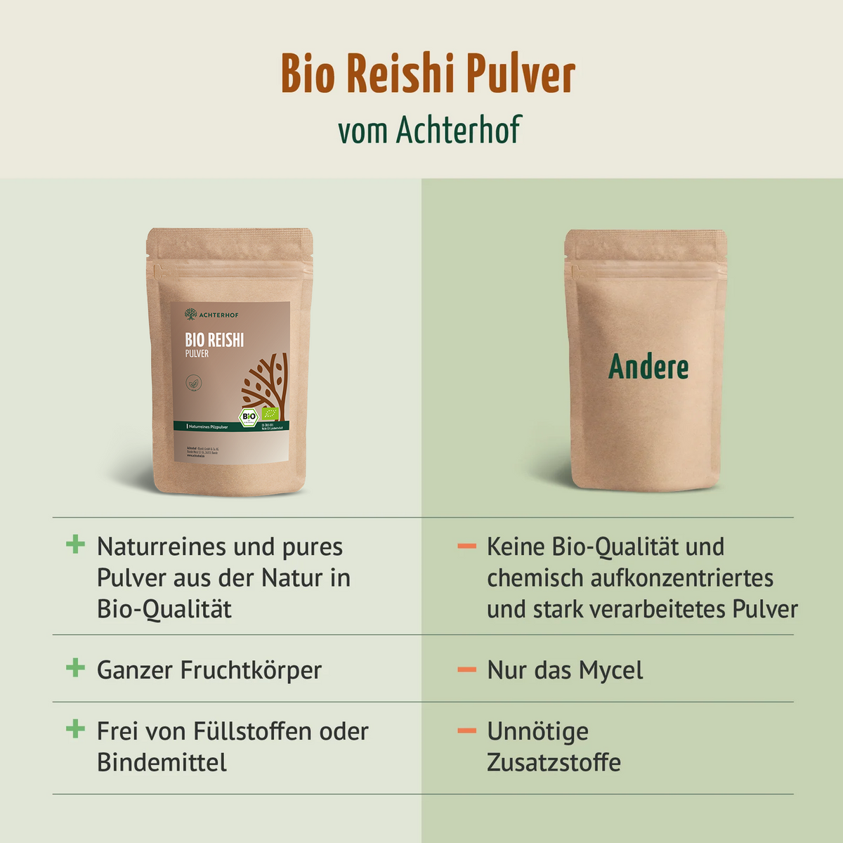 Bio Reishi Pilzpulver (100g)