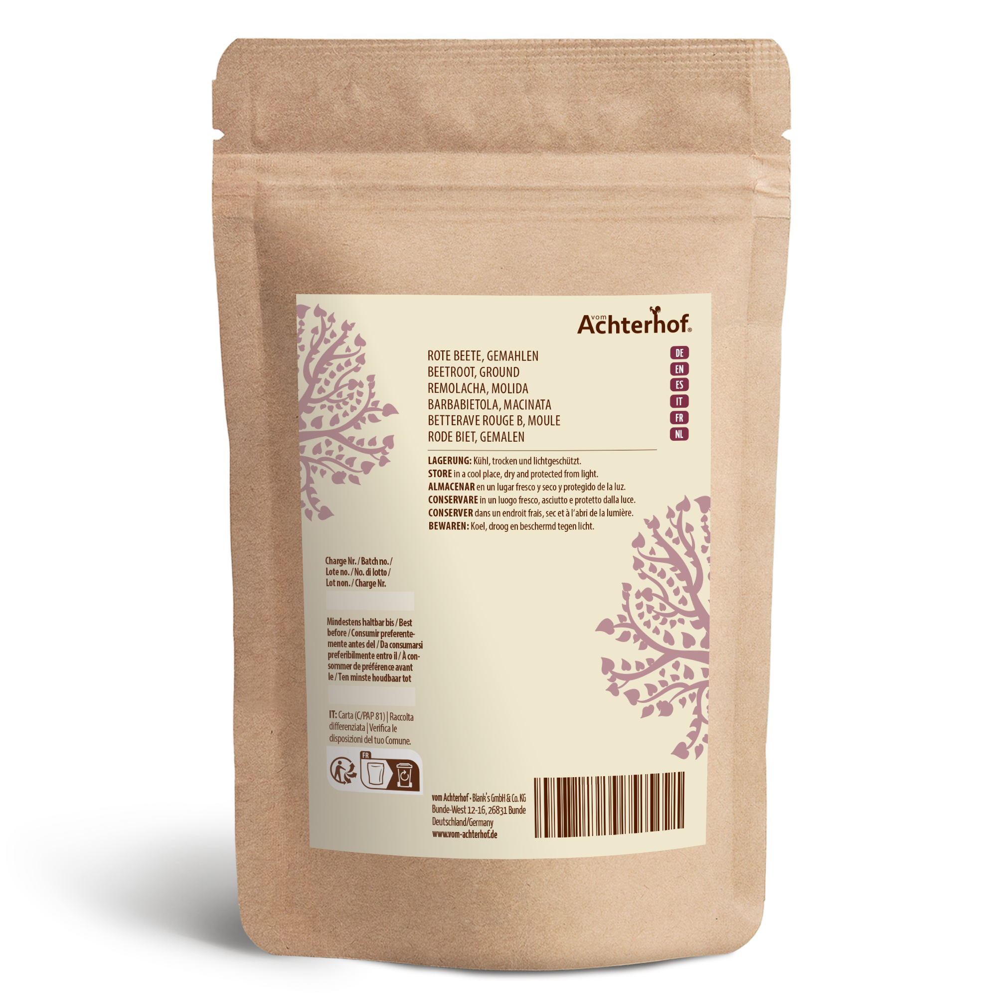 Rote Beete gemahlen (1000g)