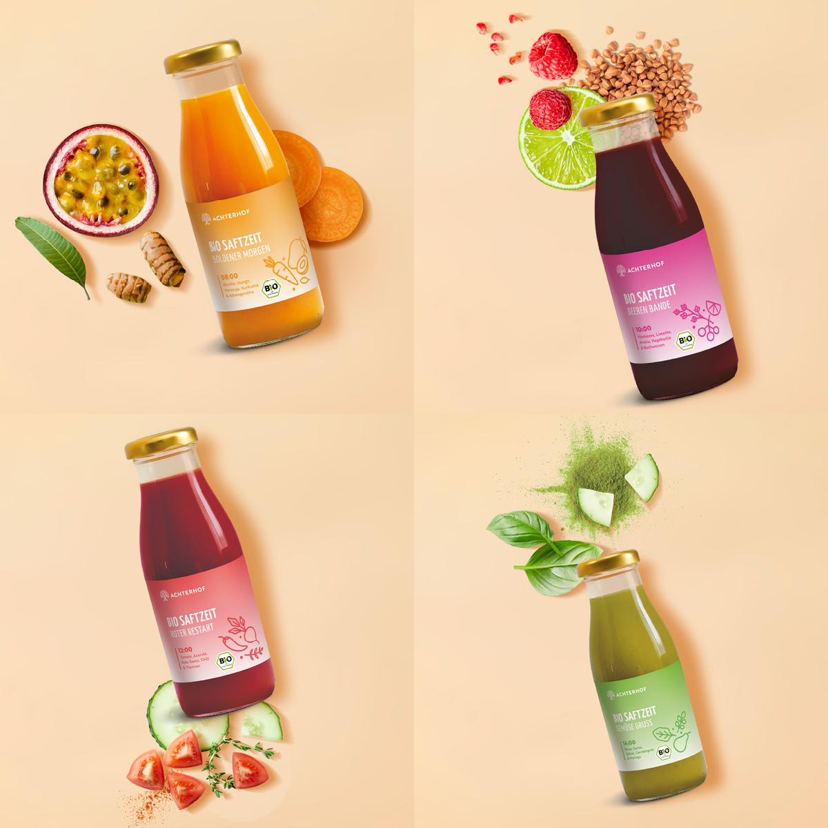 Saftzeit Bio Fastenkur 3 Tage (18 Flaschen)