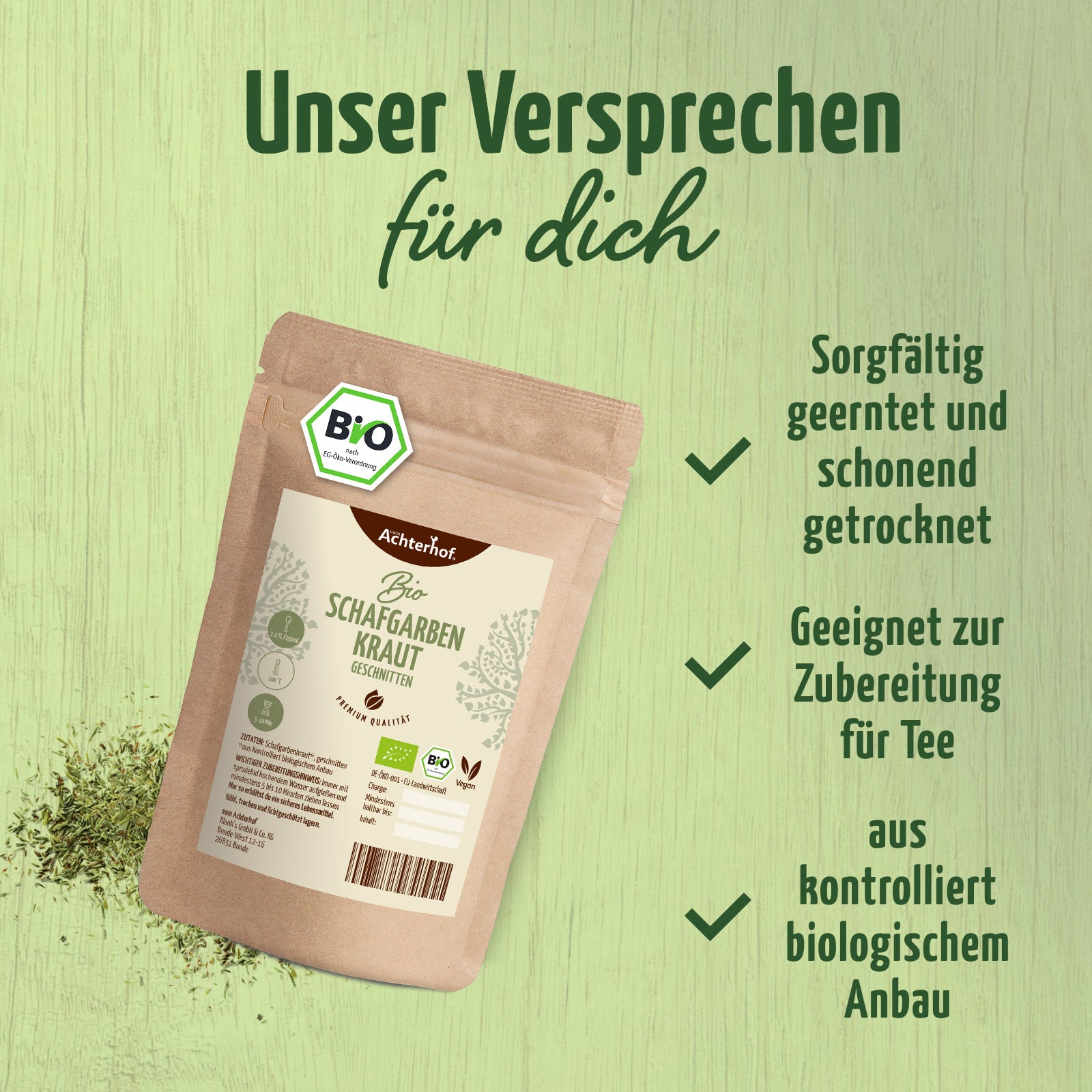 Schafgarbenkraut geschnitten Bio (250g)