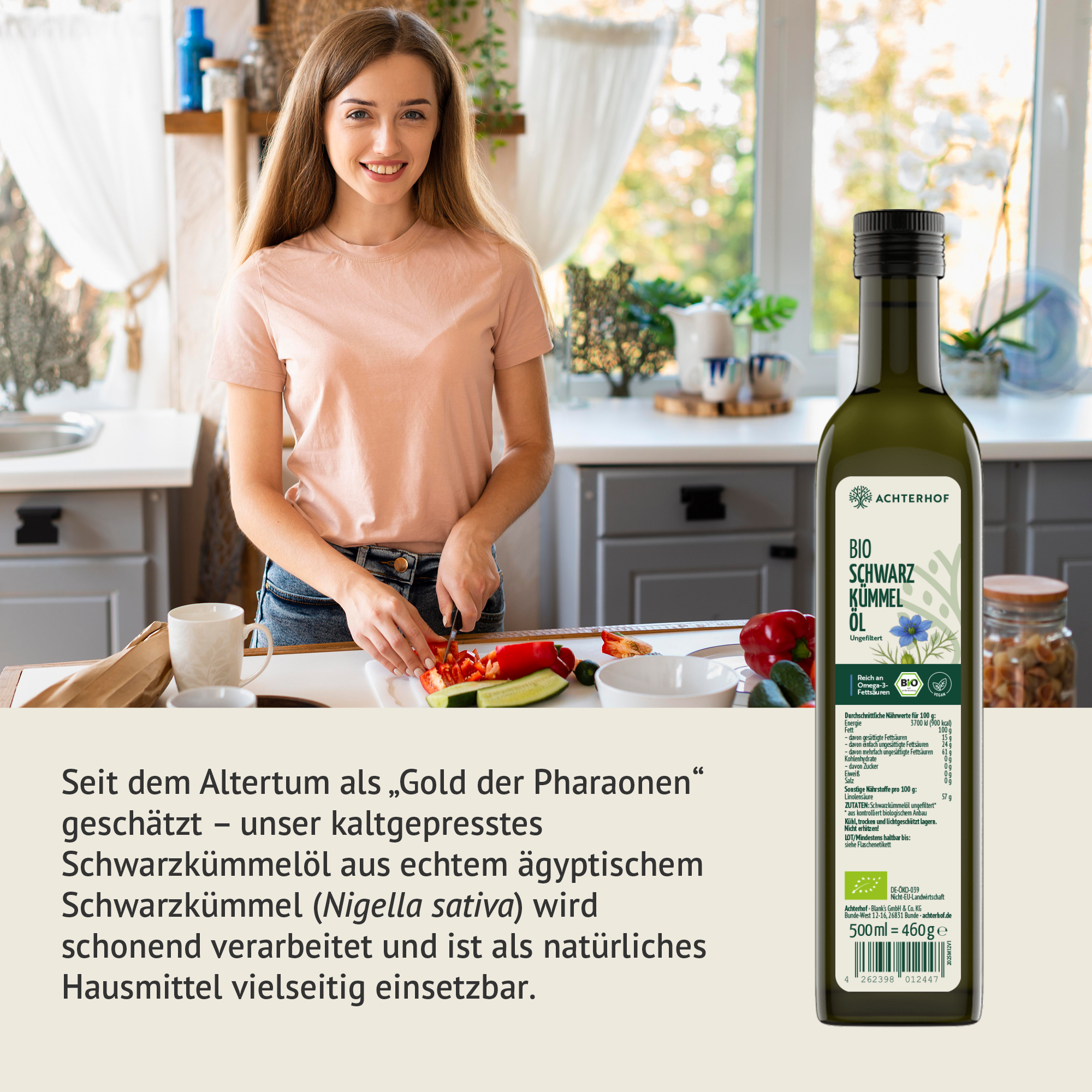 Bio Schwarzkümmelöl (500ml)