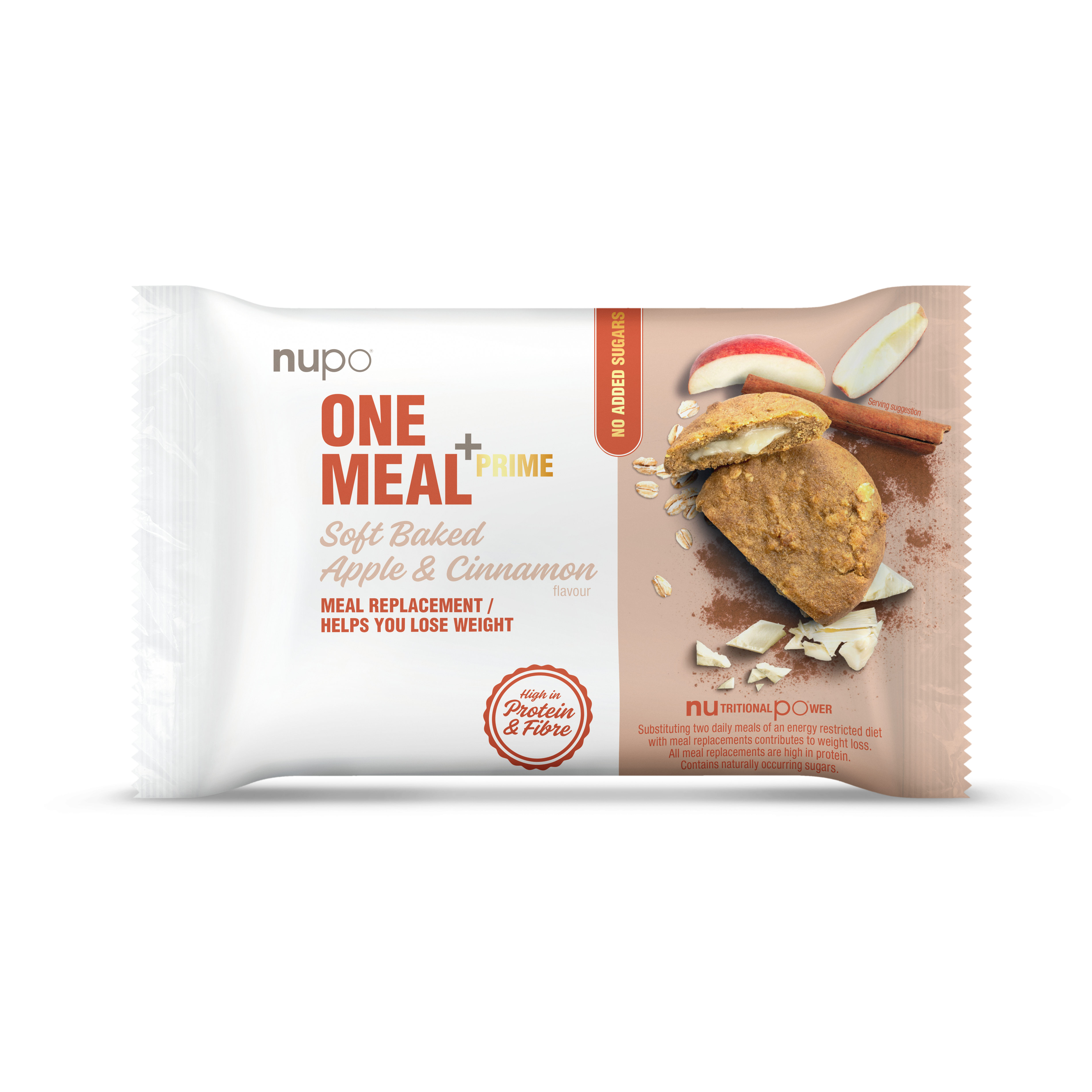 One Meal +Prime Soft Baked - 12x70g - Apple & Cinnamon
