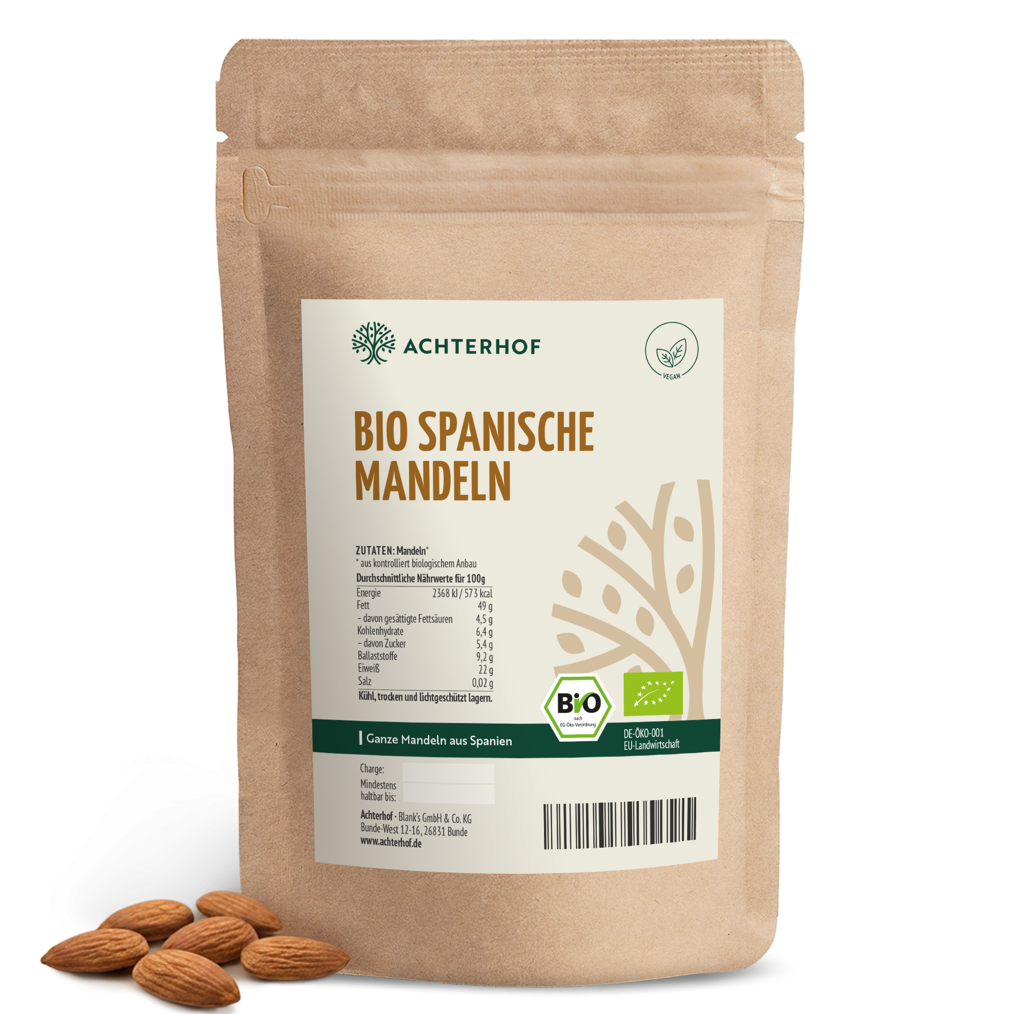 Bio spanische Mandeln (250g)