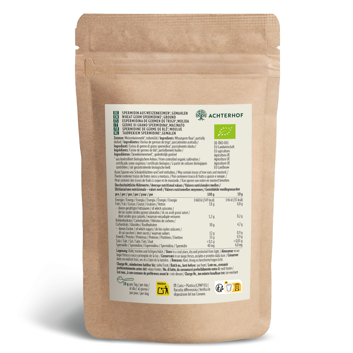 Spermidin aus Weizenkeimen Bio (250g)