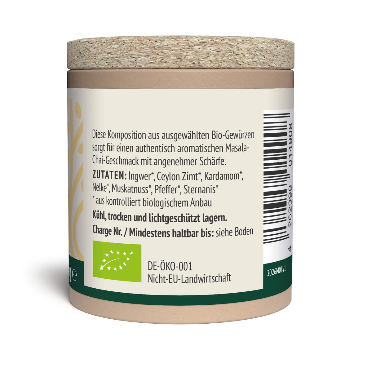 Bio Spicy Chai Gewürzmischung - zuckerfrei (40g)