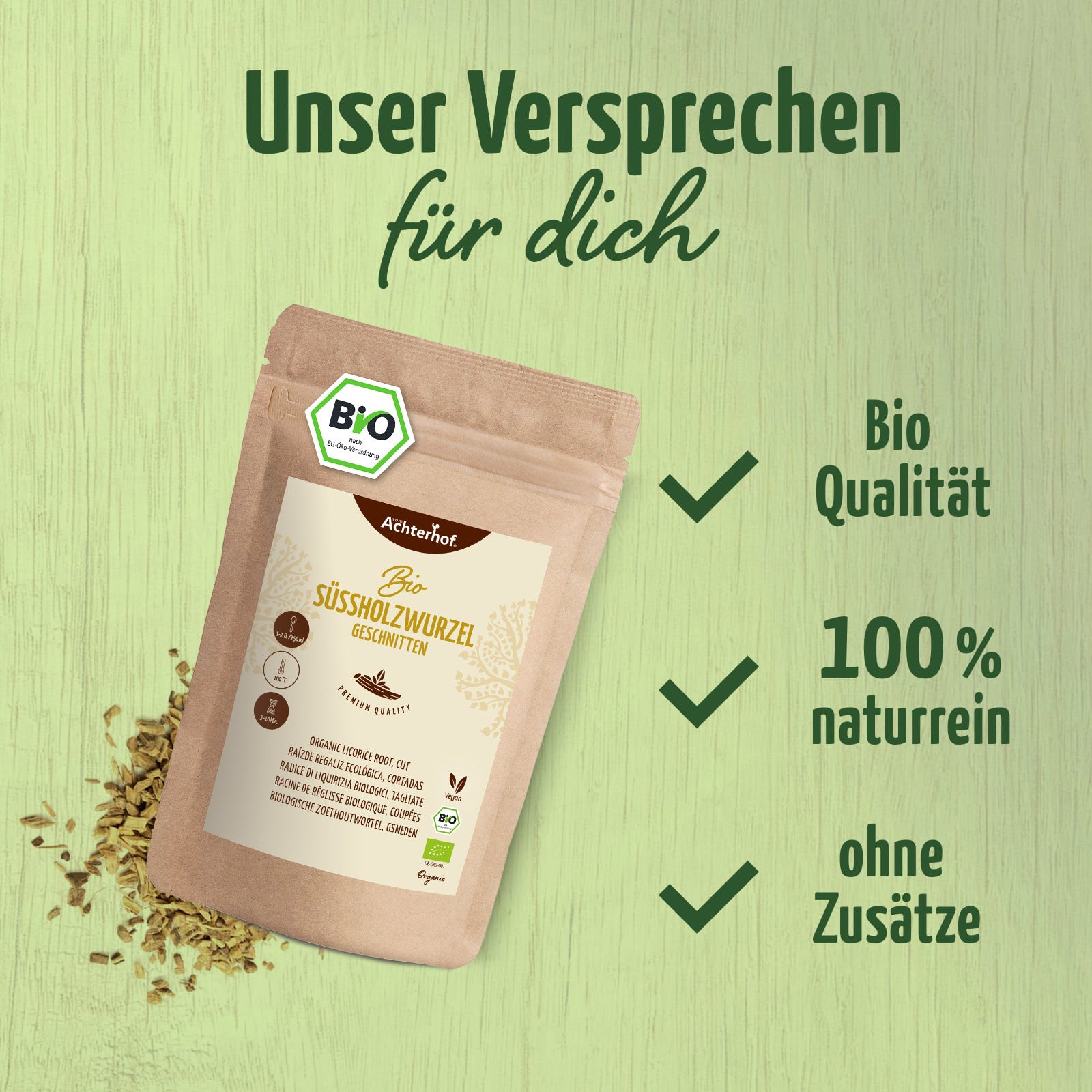 Süßholzwurzel geschnitten Bio (500g)
