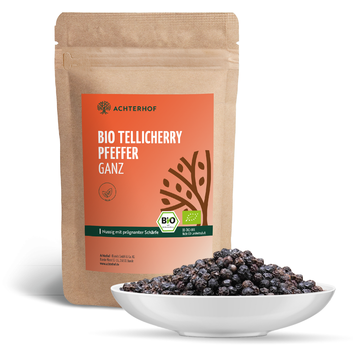 Tellicherry Pfeffer ganz Bio (500g)