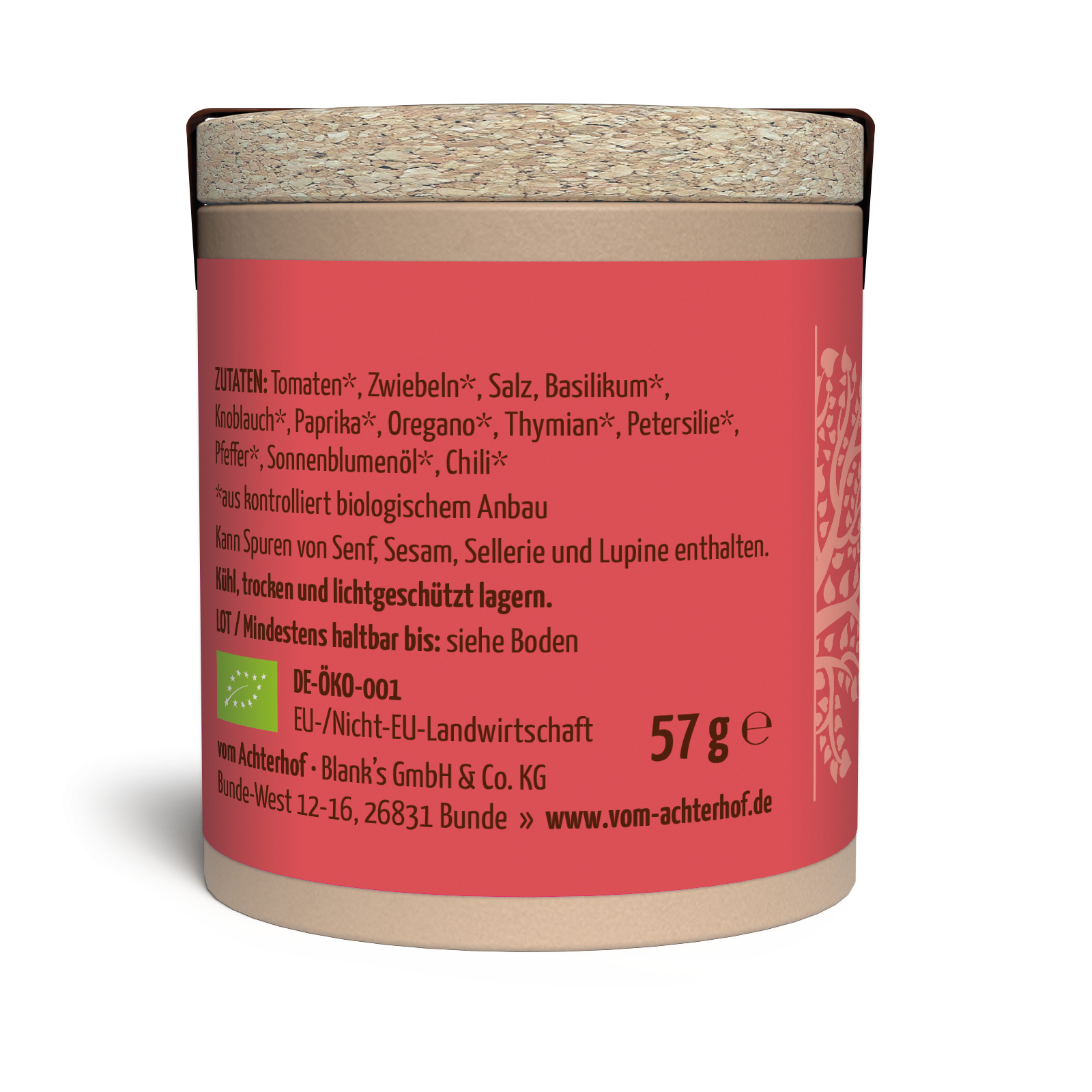 Tomate Mozzarella Gewürzzubereitung Bio (57g)