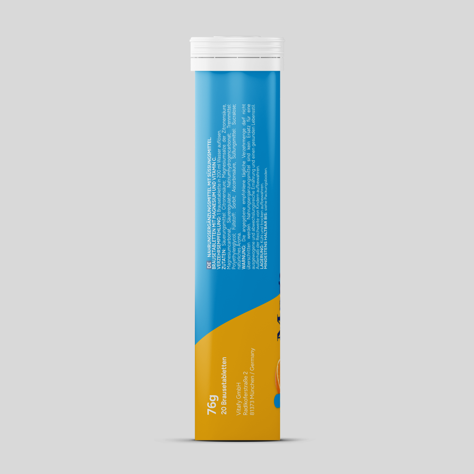 Magnesium + Vitamin C - Orange (20 Brausetabletten)