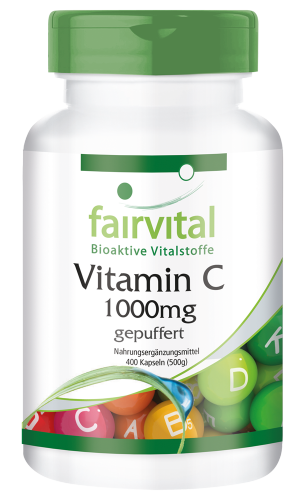 Gepuffertes Vitamin C 1000mg (400 Kapseln)