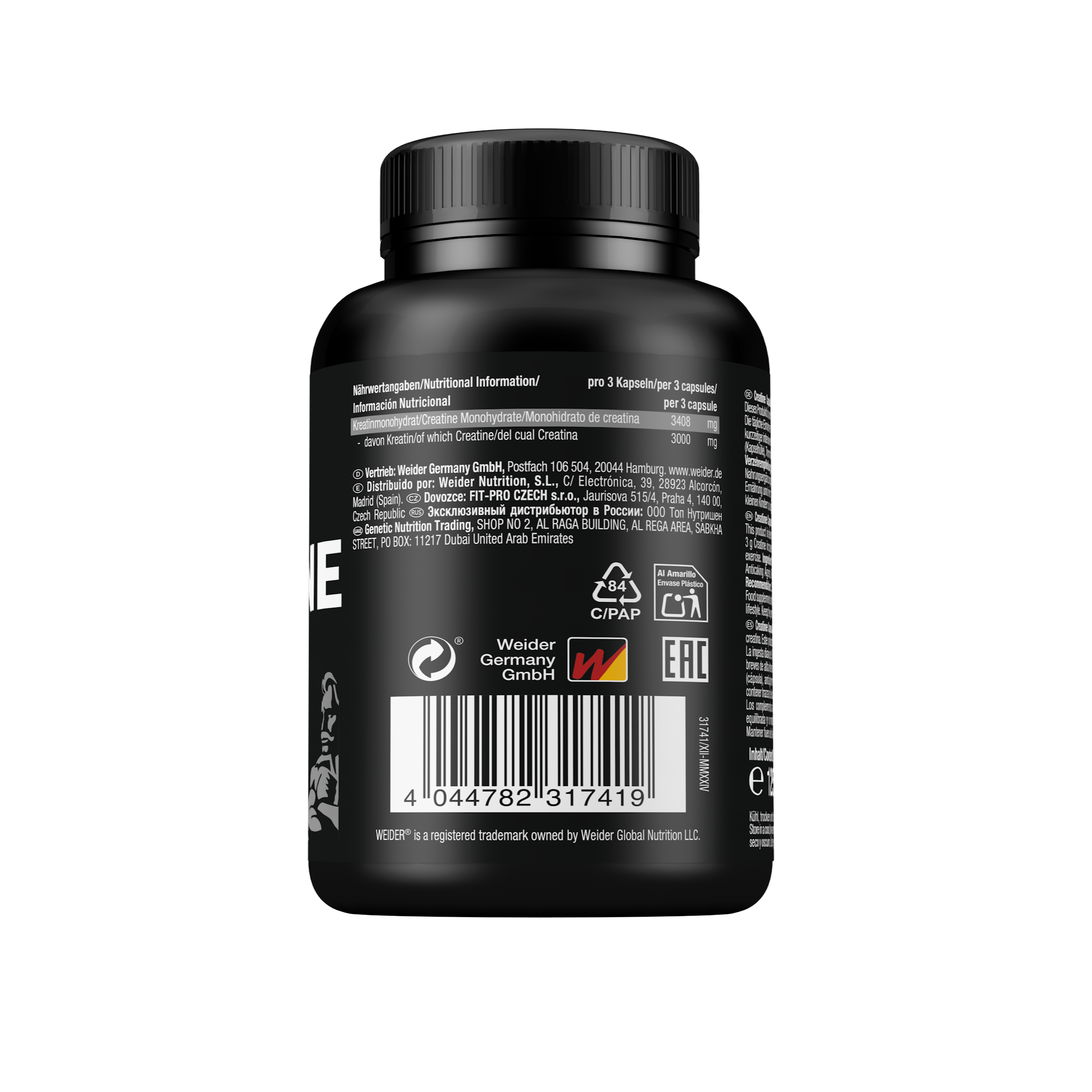Pure Creatine Creapure® Capsules (100 Kapseln)