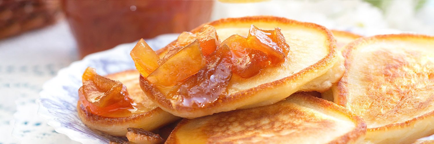 Pancakes with jam
