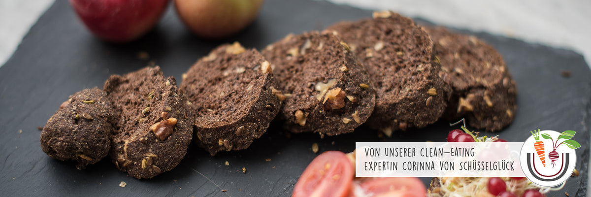 Glutenfreies Walnuss-Baguette