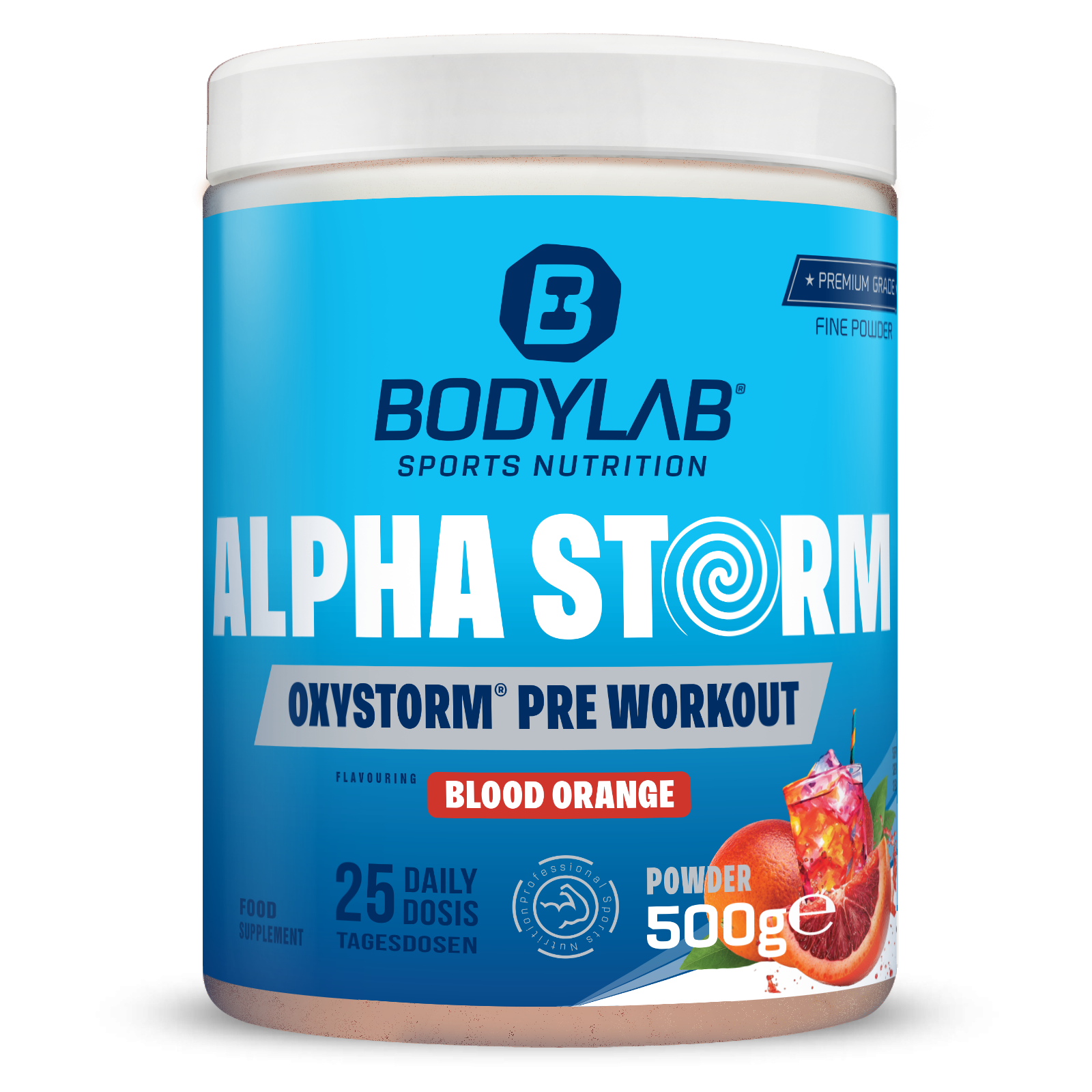 Alpha Storm - OXYSTORM® Pre Workout Blood Orange (500g)