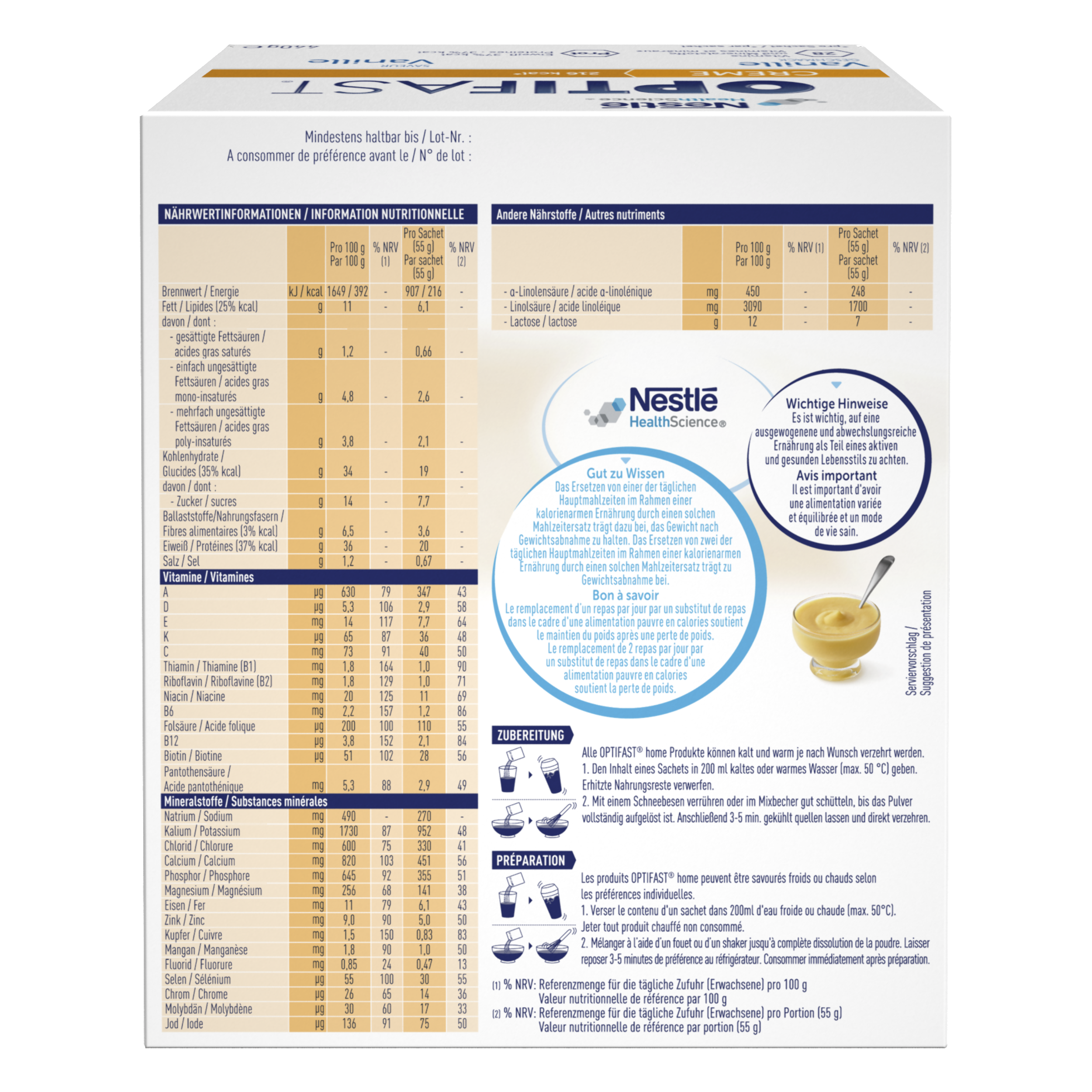 Creme (8x55g)