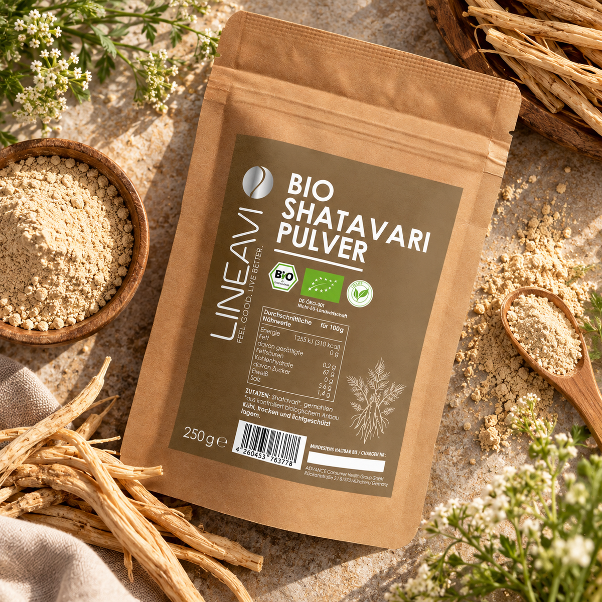 Bio Shatavari Pulver (250g)