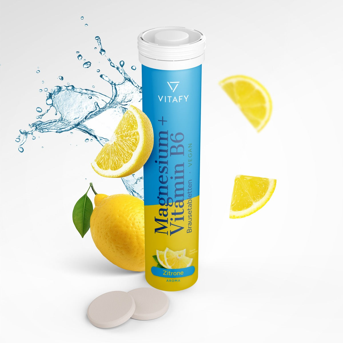 Magnesium + Vitamin B6 - Zitrone (20 Brausetabletten)